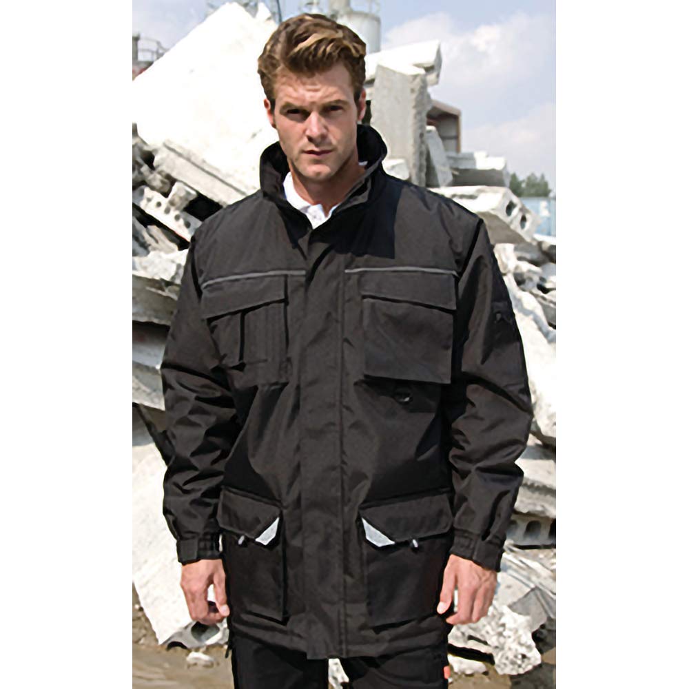 Men's Sabre Long Work Coat - Durable Waterproof Winter Jacket for Outdoor Work & Hiking | Heavy Duty Workwear for Construction & Cold Weather