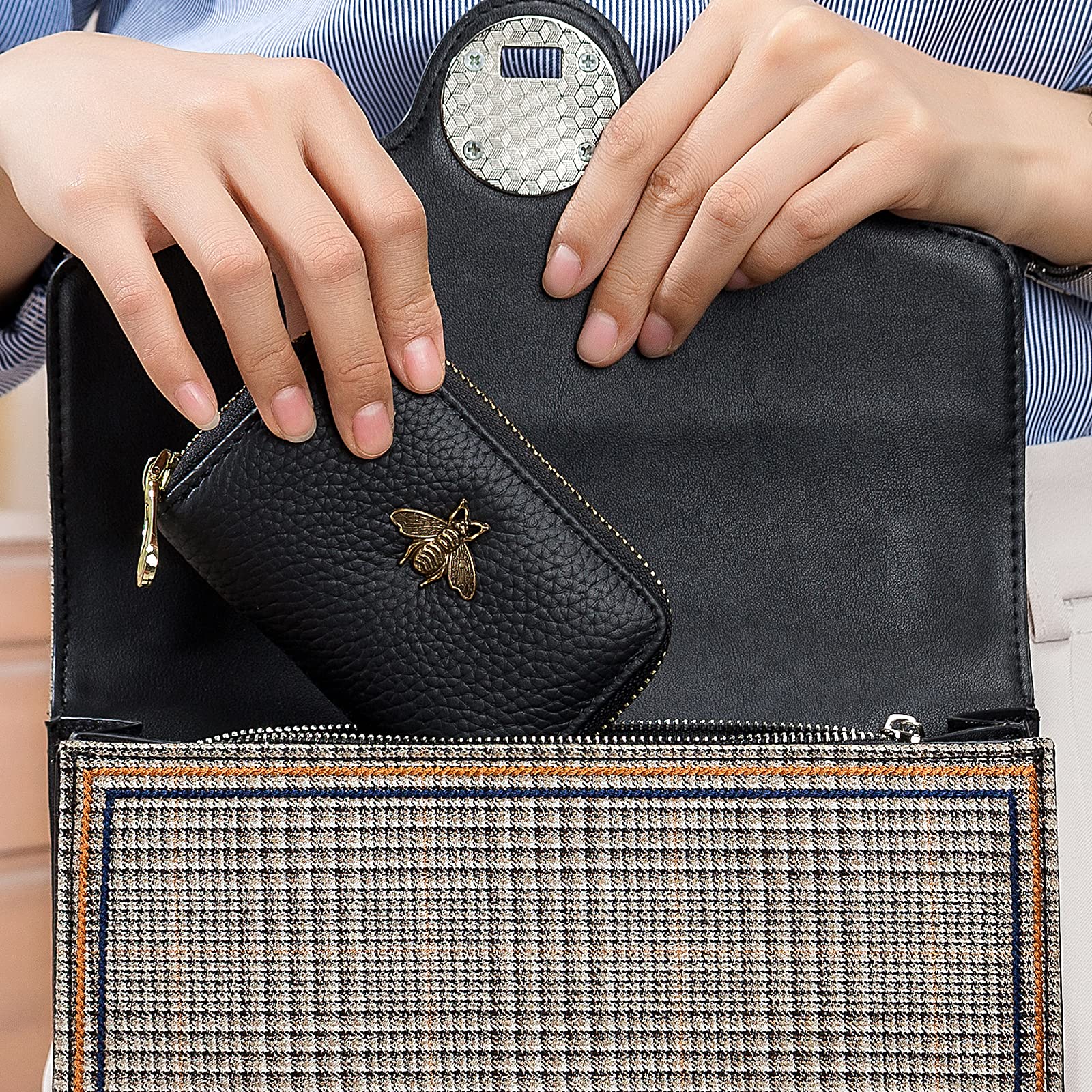 imeetu 2-Pack Small Women's Coin Pouch & Credit Card Holder Wallet - Perfect for Travel, Shopping, and Everyday Essentials Organization