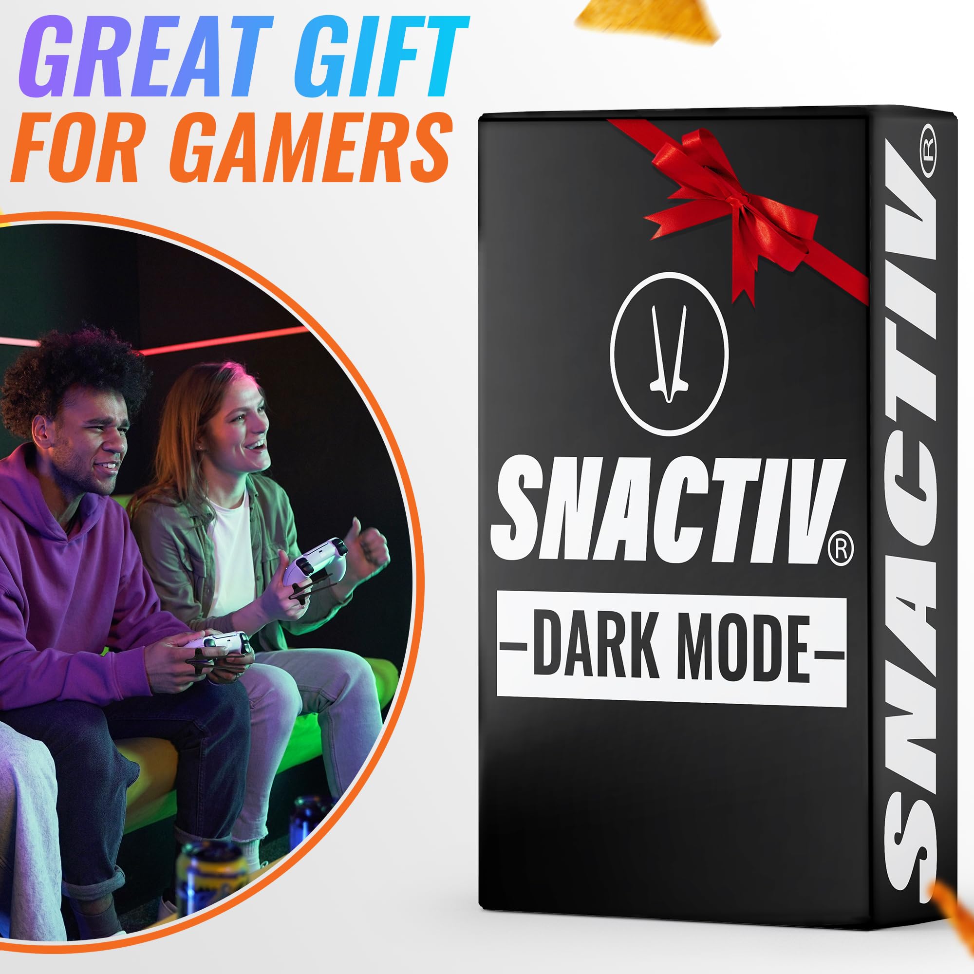 SNACTIV PRO Gaming Chopsticks - Shark Tank Snacking Tool for Gamers - Perfect for Snacks & Chips While Gaming