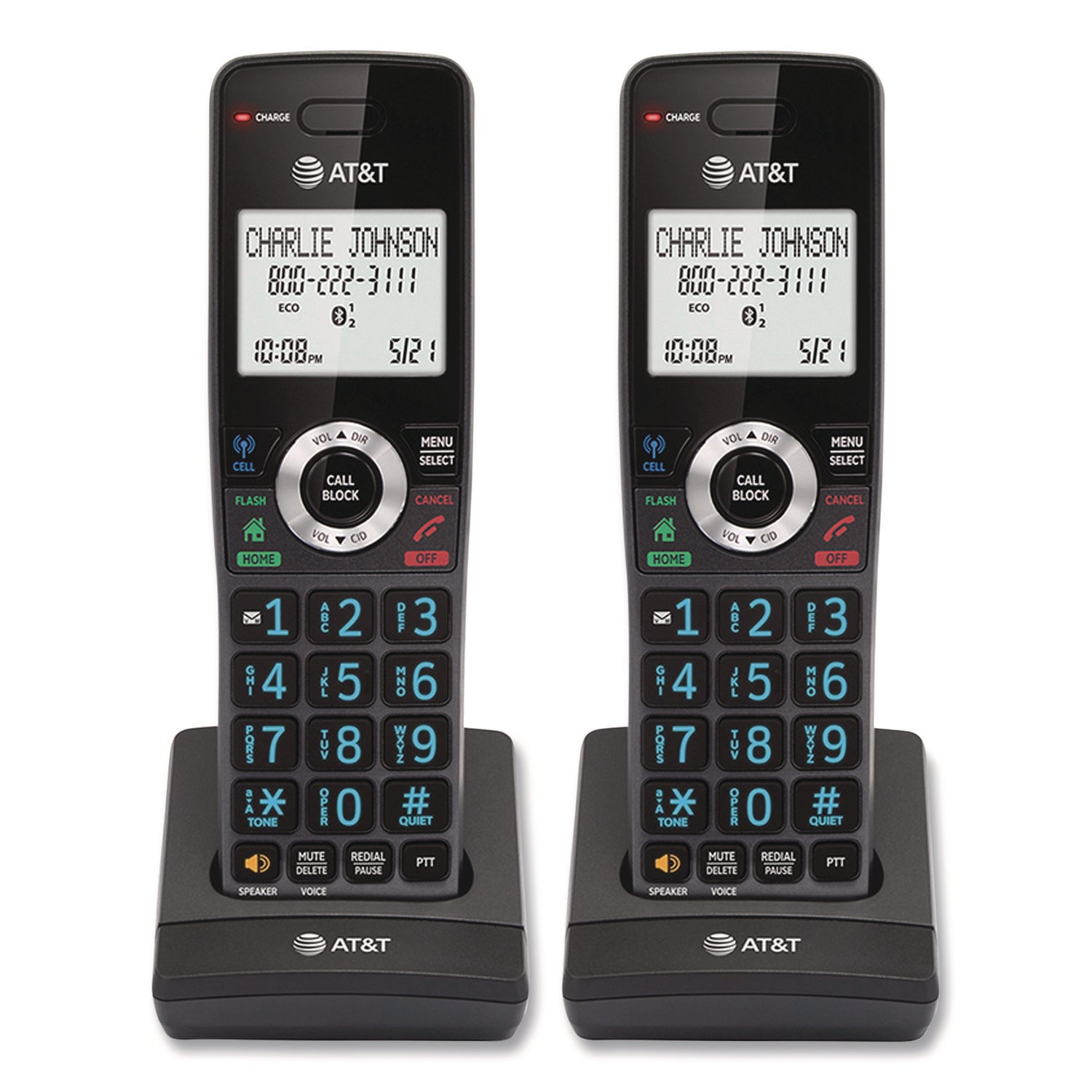 AT&T DLP73390 3-Handset Expandable Cordless Phone with Caller ID, Call Waiting & Speakerphone - Ideal for Home, Office & Small Business Use