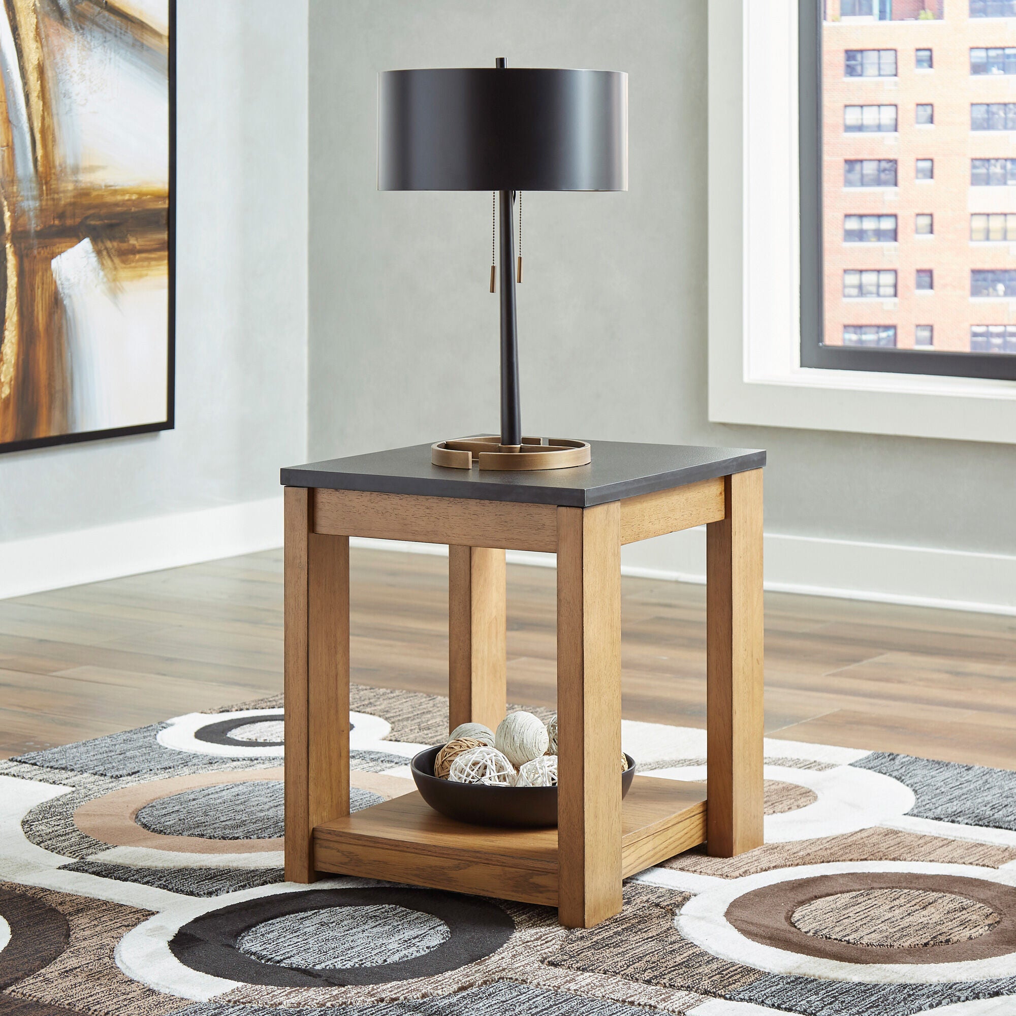Quentina End Table - Modern Side Table for Living Room, Bedroom, or Office - Perfect for Holding Lamps, Books, and Decor