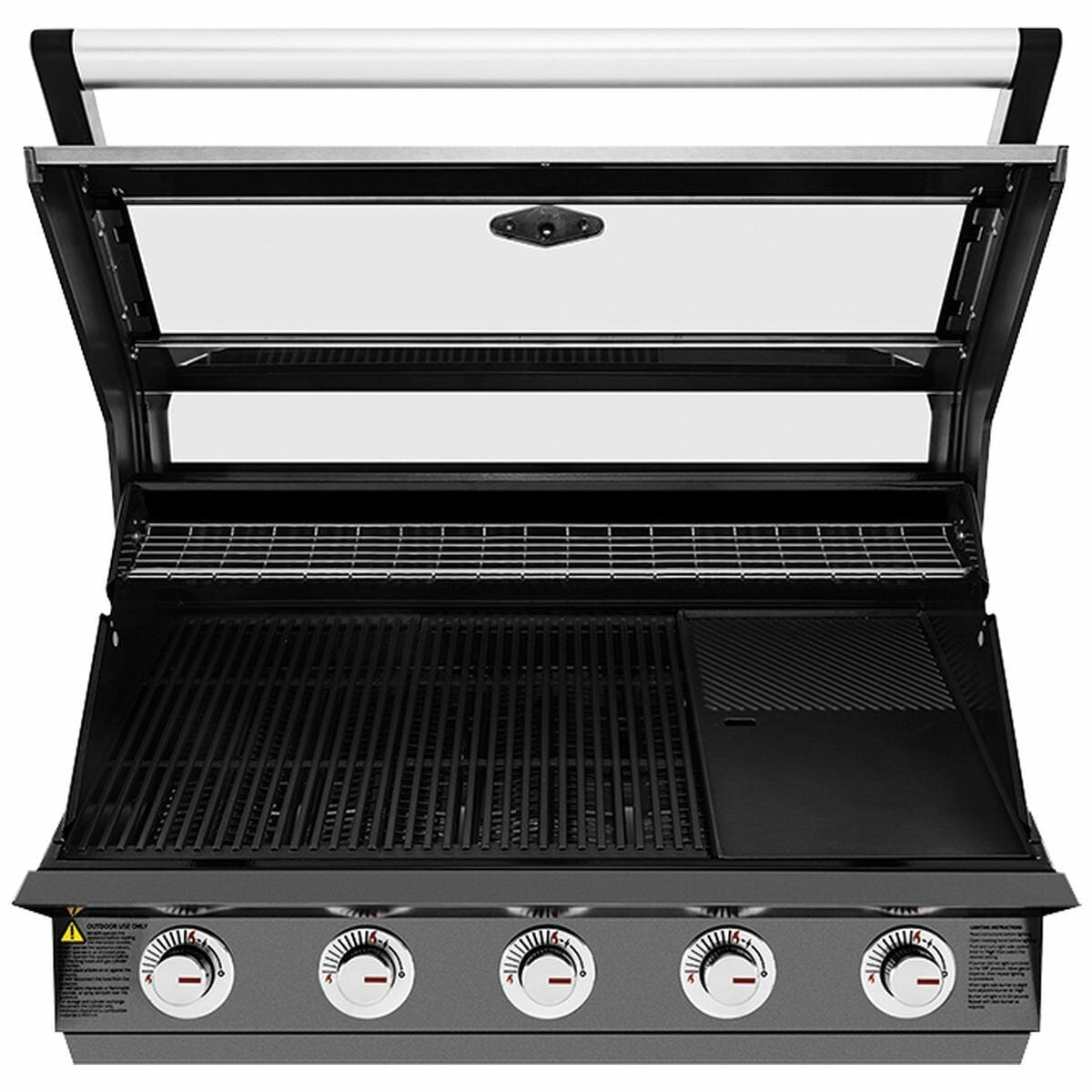 Beefeater 1600 Series Dark 5 Burner Built-In BBQ Grill - BBG1650DA | Premium Outdoor Gas Grill for Backyard, Patio & Poolside Cooking | Perfect for Grilling Steaks, Burgers & Vegetables