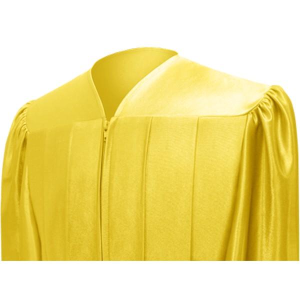 Shiny Gold High School Graduation Cap and Gown Set - 2024 Graduation Outfit for Ceremony, Photos & Prom - Perfect for Senior Year Memories & Commencement