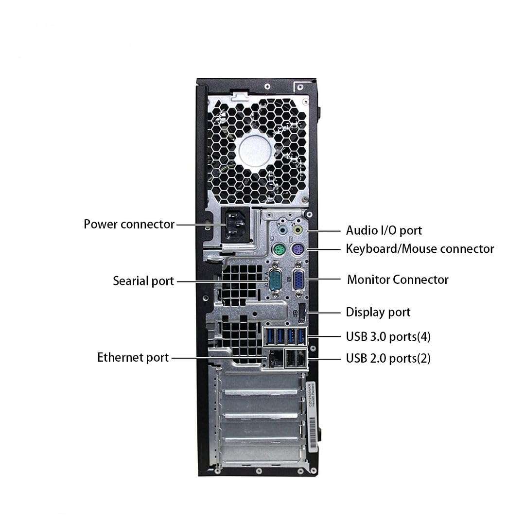 Renewed HP Elite 8300 SFF Desktop Computer - Intel Core i7, 32GB RAM, 1TB SSD + 2TB HDD, Windows 10 Pro | WiFi, Bluetooth, DVD-RW, DP/HDMI/VGA Ports | Includes Wireless Keyboard, Mouse & Mouse Pad - Perfect for Home Office, Business Workstations & Gaming