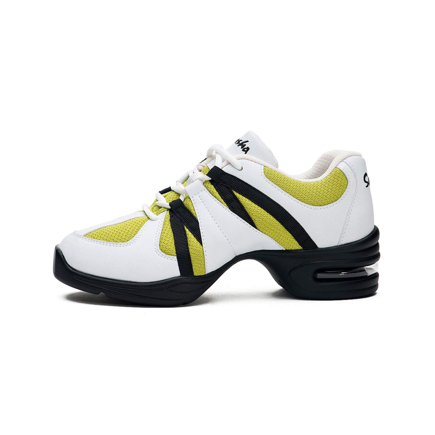 SANSHA Women's Dance Sneakers - Lightweight Microfiber Studio Shoes for Ballet, Jazz & Exercise - Comfortable Hikonos H23mf for Dance Class, Yoga & Fitness Training