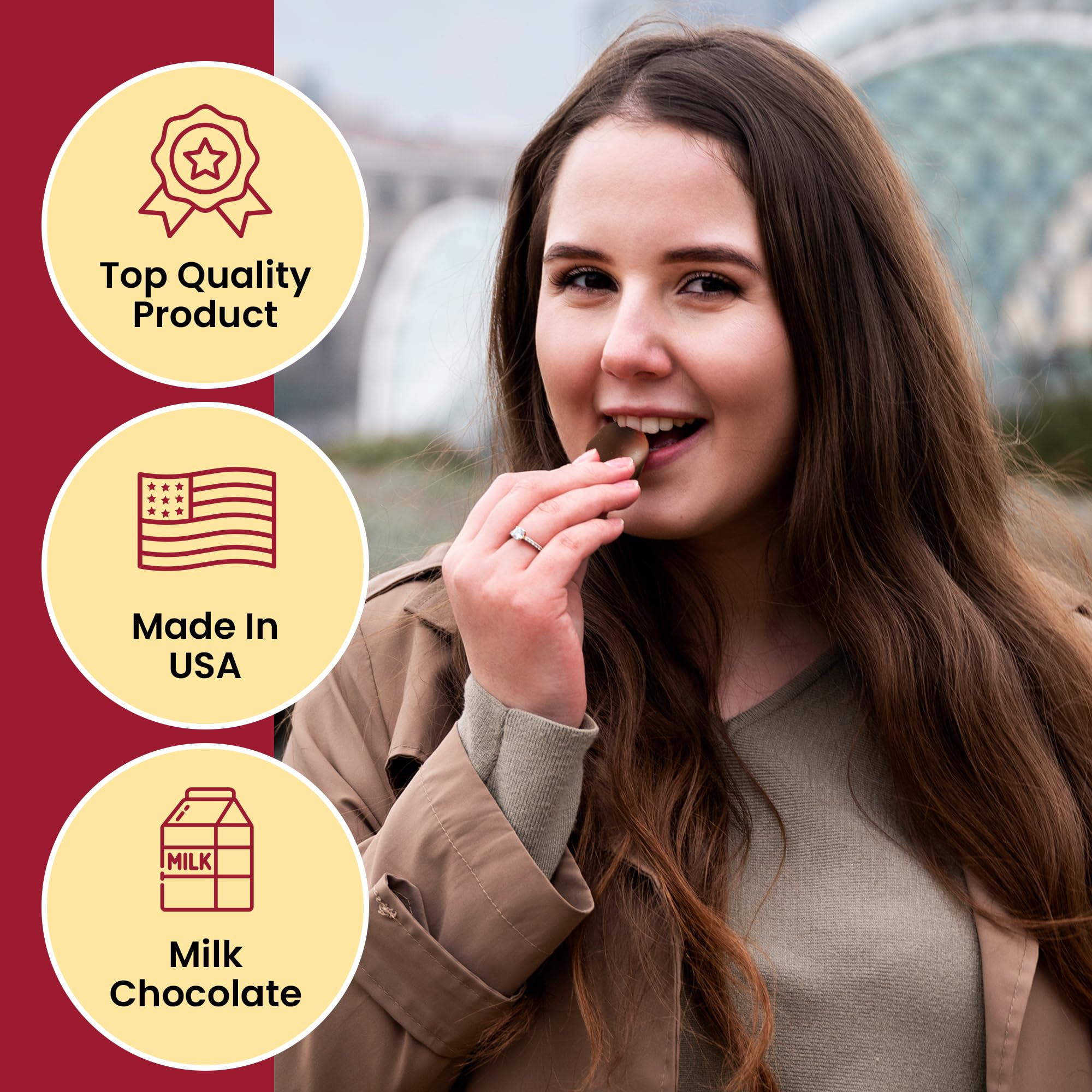 Queen Anne Milk Chocolate Covered Cordial Cherries - 6.6 oz Gift Box (10 Pieces) | Whole Cherry with Sweet Creamy Fruity Flavor | Perfect for Holidays, Gifts & Dessert Platters