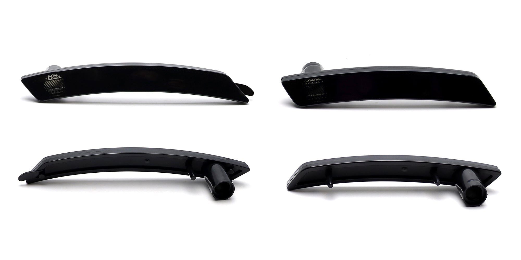 4pc Set Smoked Lens Wheel Arch Side Marker Lamps for 2007-2013 Gen2 MINI Cooper | Enhanced Visibility & Style Upgrade | Perfect for Night Driving & Custom Car Modifications