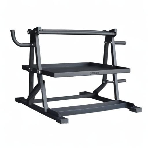 Lifeline Fitness 3-Tier Dumbbell & Kettlebell Storage Rack with Rope Hook - Heavy Duty 440LB Capacity Home Gym Equipment Organizer - Perfect for Garage, Basement & Home Workout Spaces