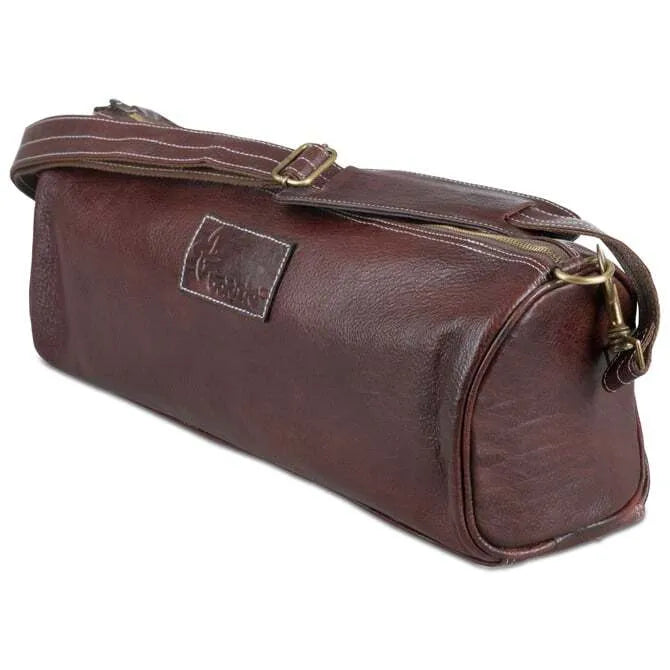 Boldric Professional Chef Tool Bag - Brown Leather with 3 Pockets | Durable Kitchen Organizer for Cooking Classes & Restaurant Work