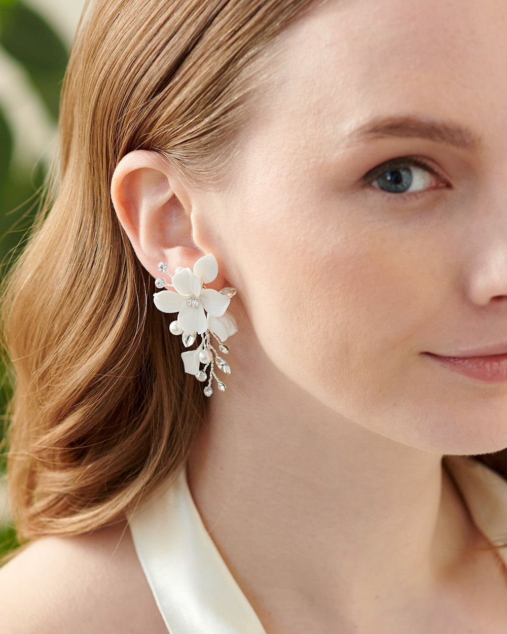 Adeline Floral Earrings for Women - Elegant Handmade Flower Dangle Earrings - Perfect for Weddings, Parties & Everyday Wear