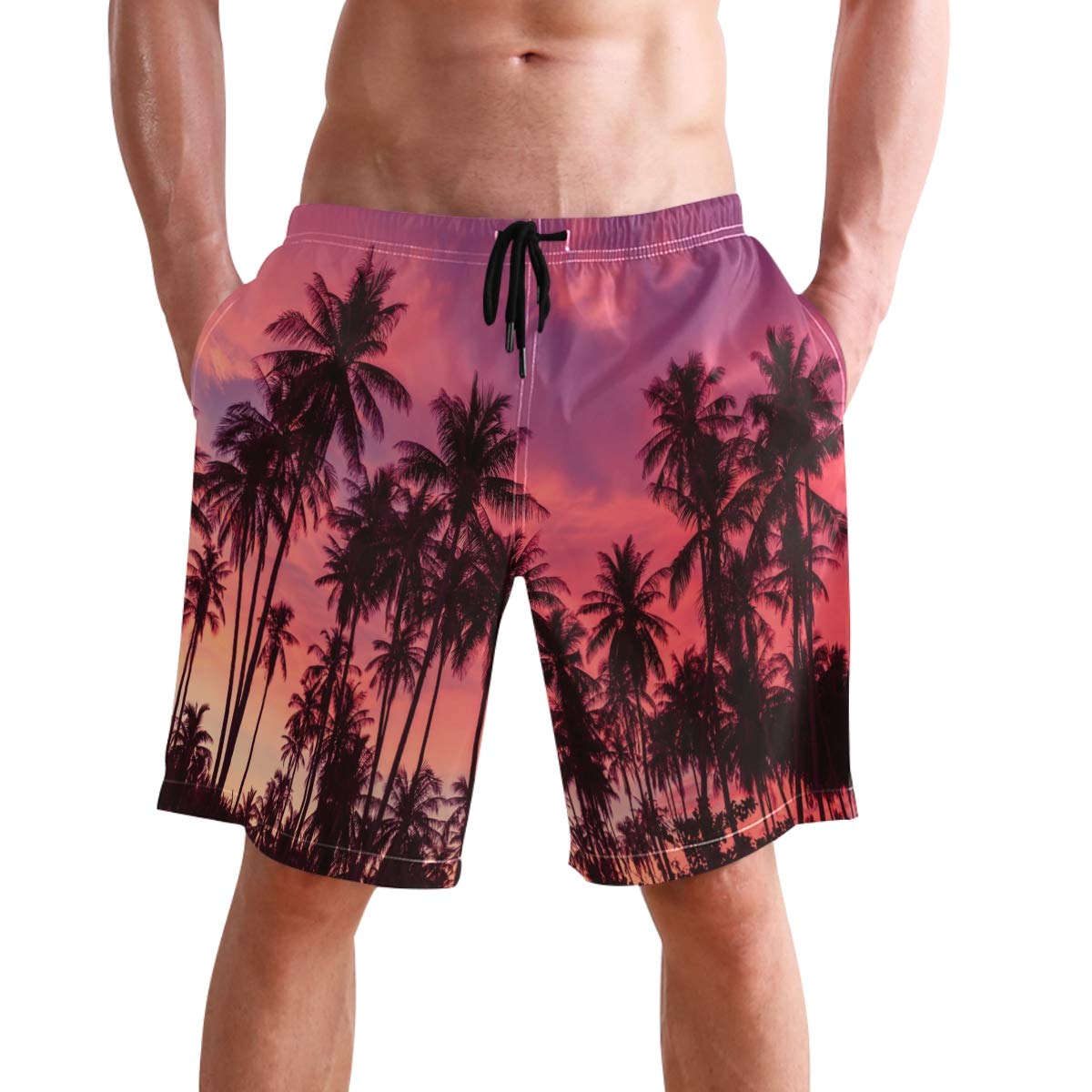 Visesunny Men's Quick Dry Swim Shorts - Lightweight Beach Board Shorts for Swimming, Running & Sports | Perfect for Summer Vacations, Pool Parties & Outdoor Activities