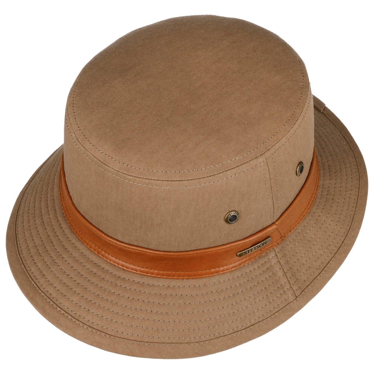 Stetson Men's Cotton Chino Twill Bucket Hat - Casual Sun Protection Outdoor Hat for Beach, Fishing & Summer Activities