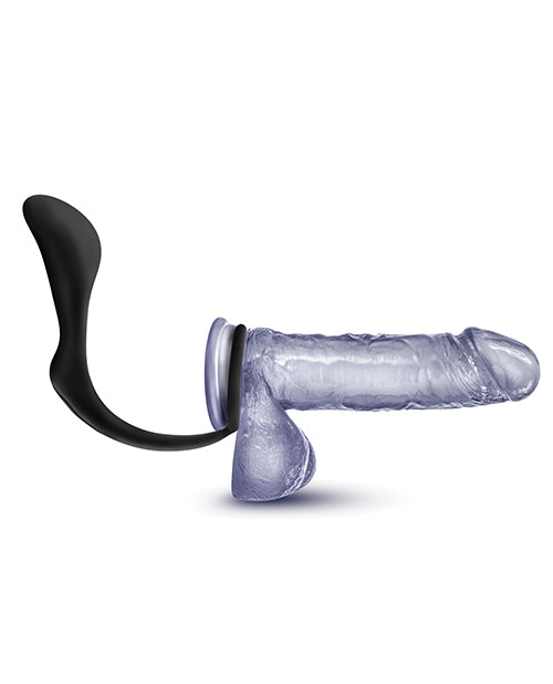 Premium Platinum Silicone Cock Ring & Butt Plug Set - Black - Enhance Intimacy & Pleasure for Couples & Solo Play - Perfect for BDSM, Roleplay & Spicing Up Your Sex Life