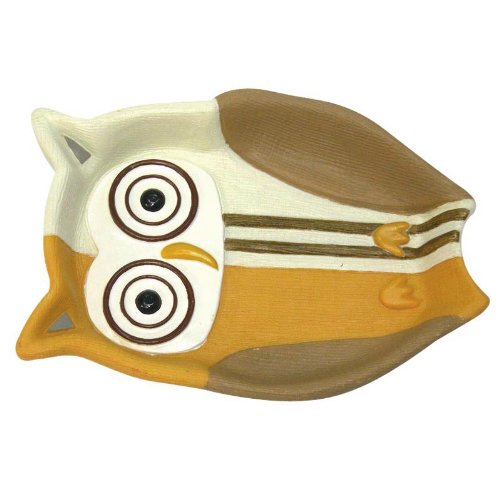 Allure Home Creations Hoot Soap Dish - Cute Owl-Shaped Ceramic Soap Holder for Bathroom, Kitchen Sink & Shower - Perfect Gift Idea for Housewarming, Birthday & Holidays