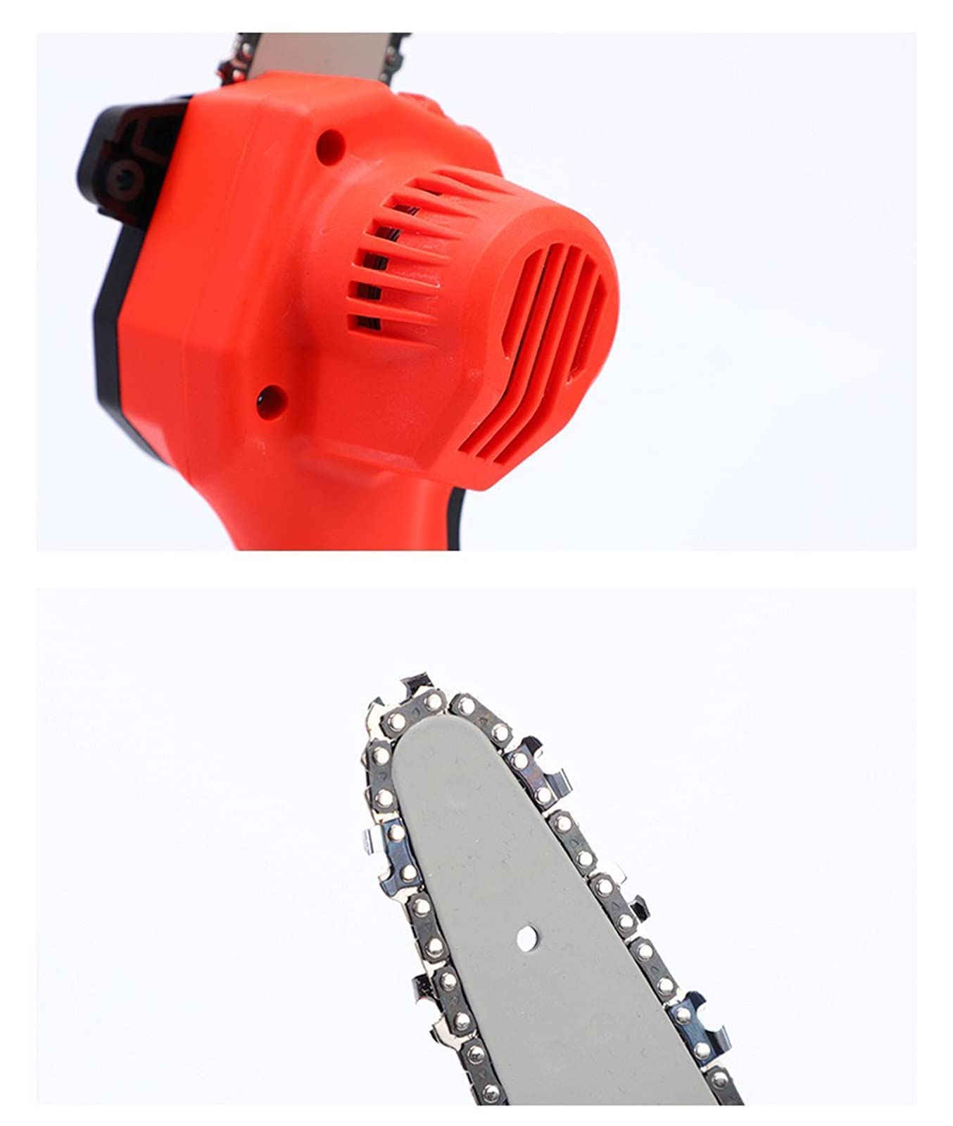 **Cordless Mini Chainsaw 4-Inch with 2 Batteries & Chains - Portable Electric Handheld Chainsaw for Gardening, Tree Branch Cutting, Wood Pruning, Orchard Work - Ideal for Men & DIY Enthusiasts (Perfect for Yard Maintenance, Firewood Prep, and Landscaping Projects)**