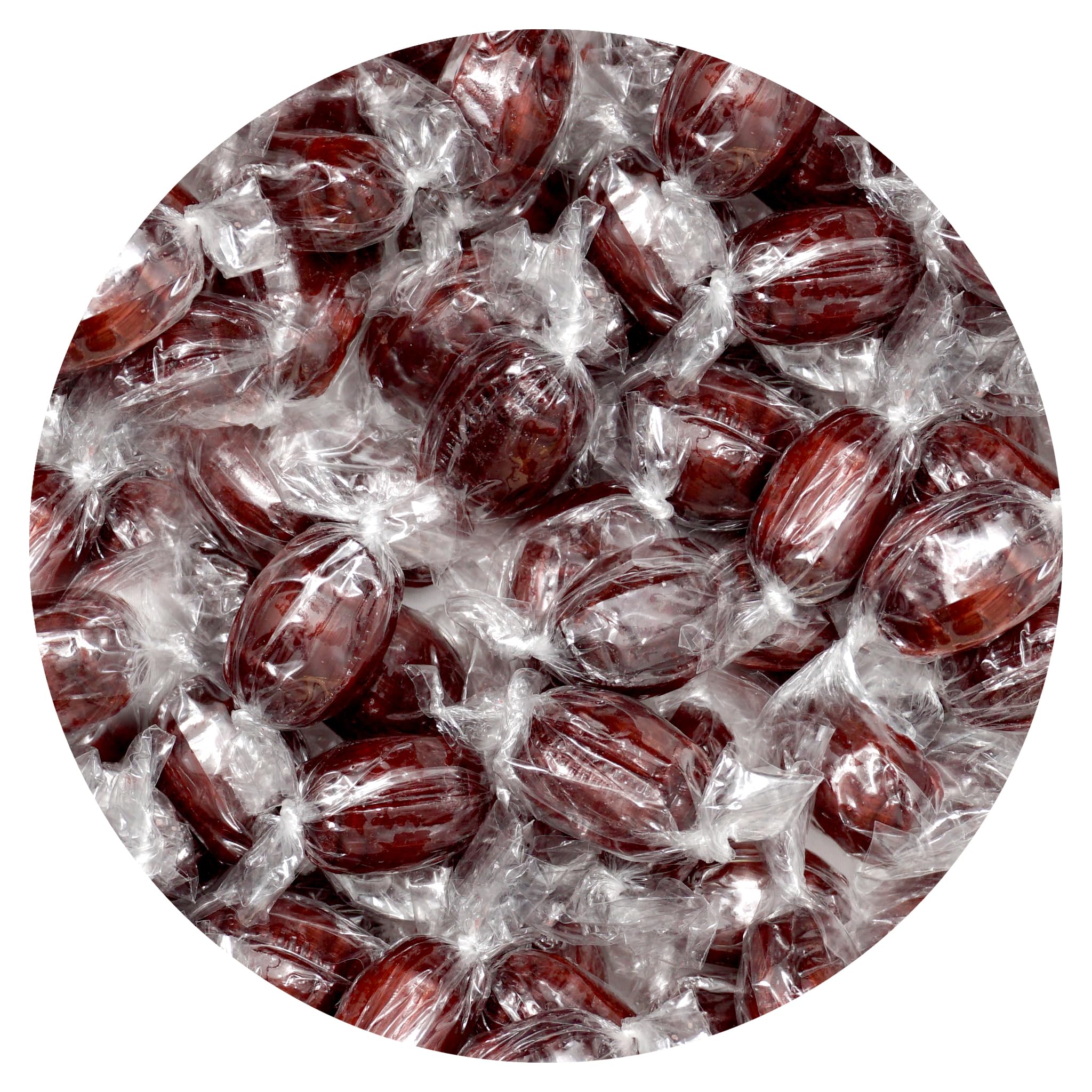 Old Fashioned Root Beer Barrels Hard Candy - 2lb Bulk Bag (Approximately 130 Pieces) - Individually Wrapped Bulk Candy for Parties, Gifts & Movie Nights - The Hampton Popcorn & Candy Company