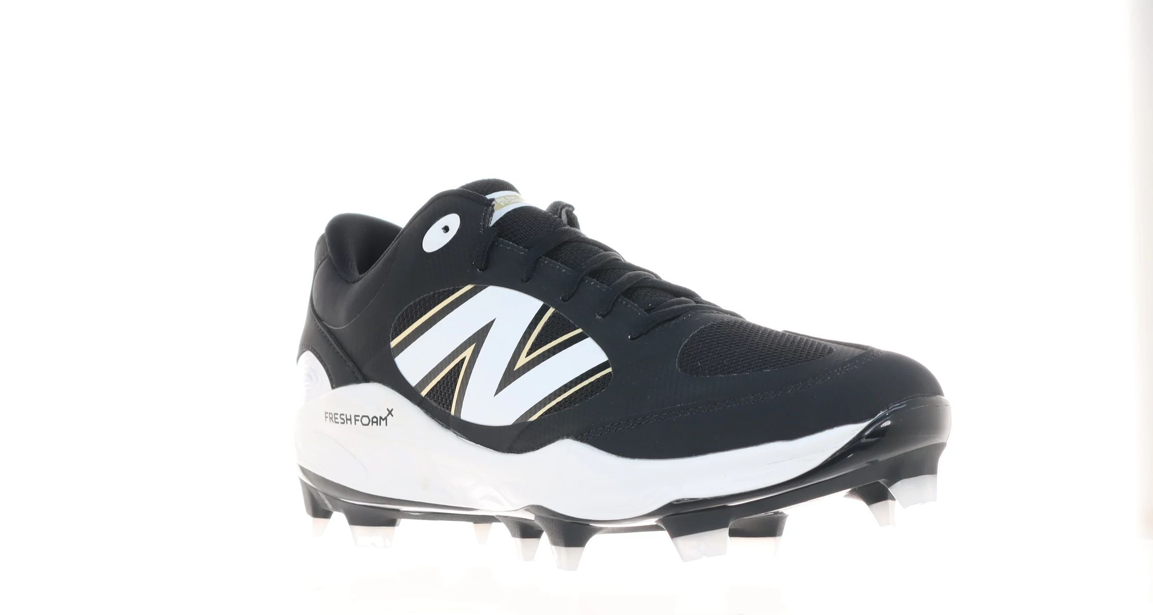 New Balance Fresh Foam 3000v7 Men's Soccer Cleats - Black/White Low TPU for Turf & Artificial Grass - Lightweight Comfort for Training & Matches