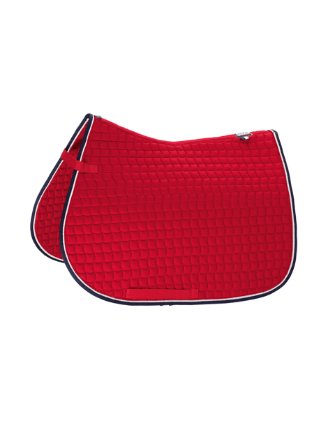 Eskadron Cotton Contrast Saddle Pad - Breathable Equestrian Riding Pad for Horses - Perfect for Dressage, Jumping & Trail Riding