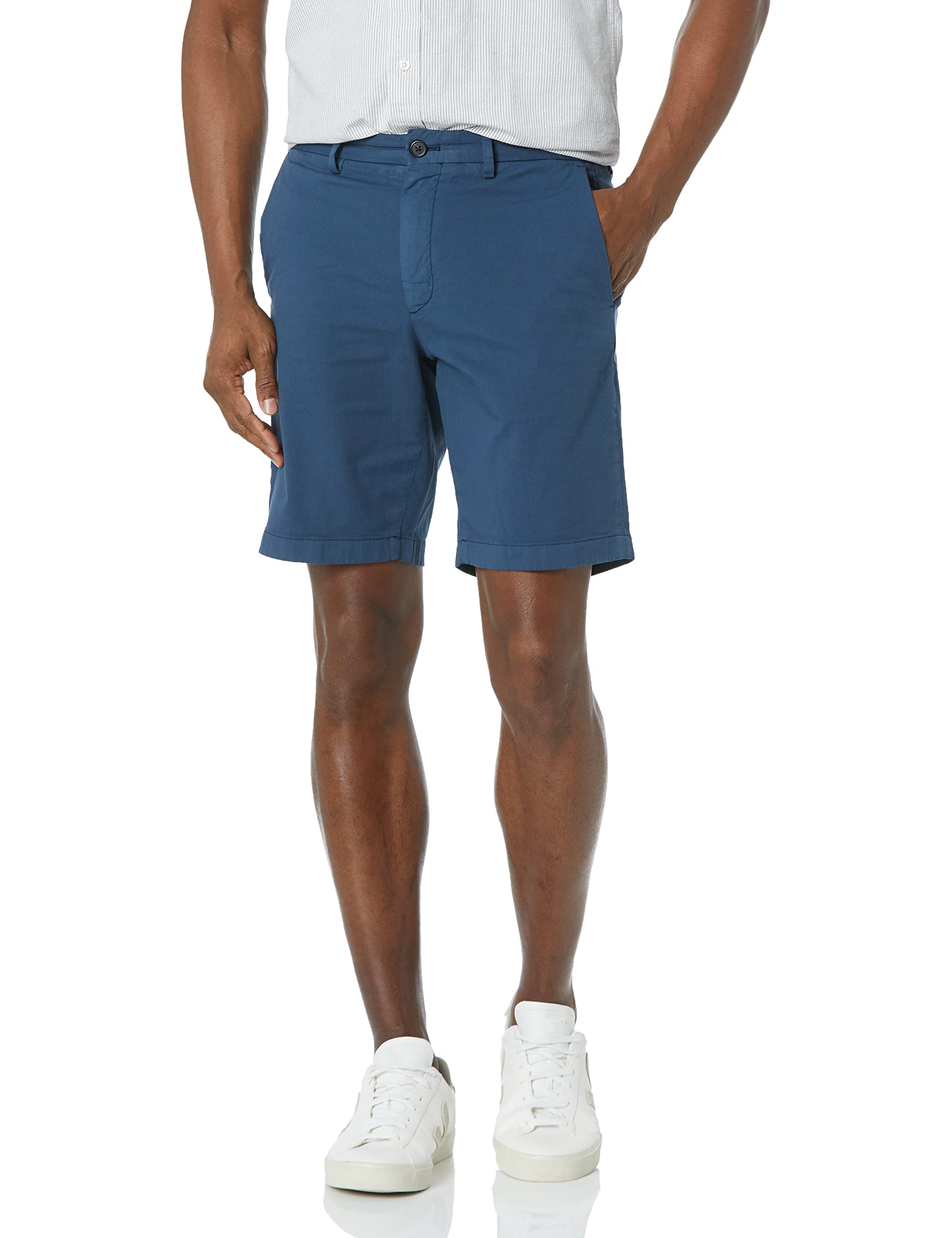 Theory Men's Zaine Patton Slim Fit Shorts - Lightweight Stretch Chino Shorts for Casual Wear & Summer Outfits