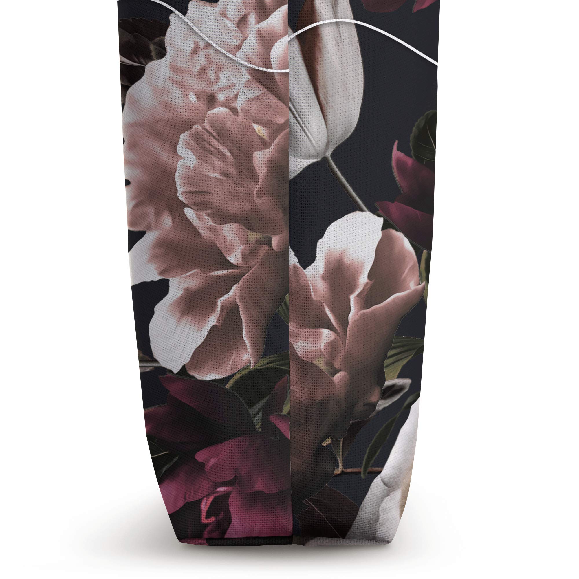 Gladys Personalized Tote Bag - Elegant Floral Rose & Peony Design, Custom Name Gift for Women | Perfect for Work, Shopping & Travel Accessories