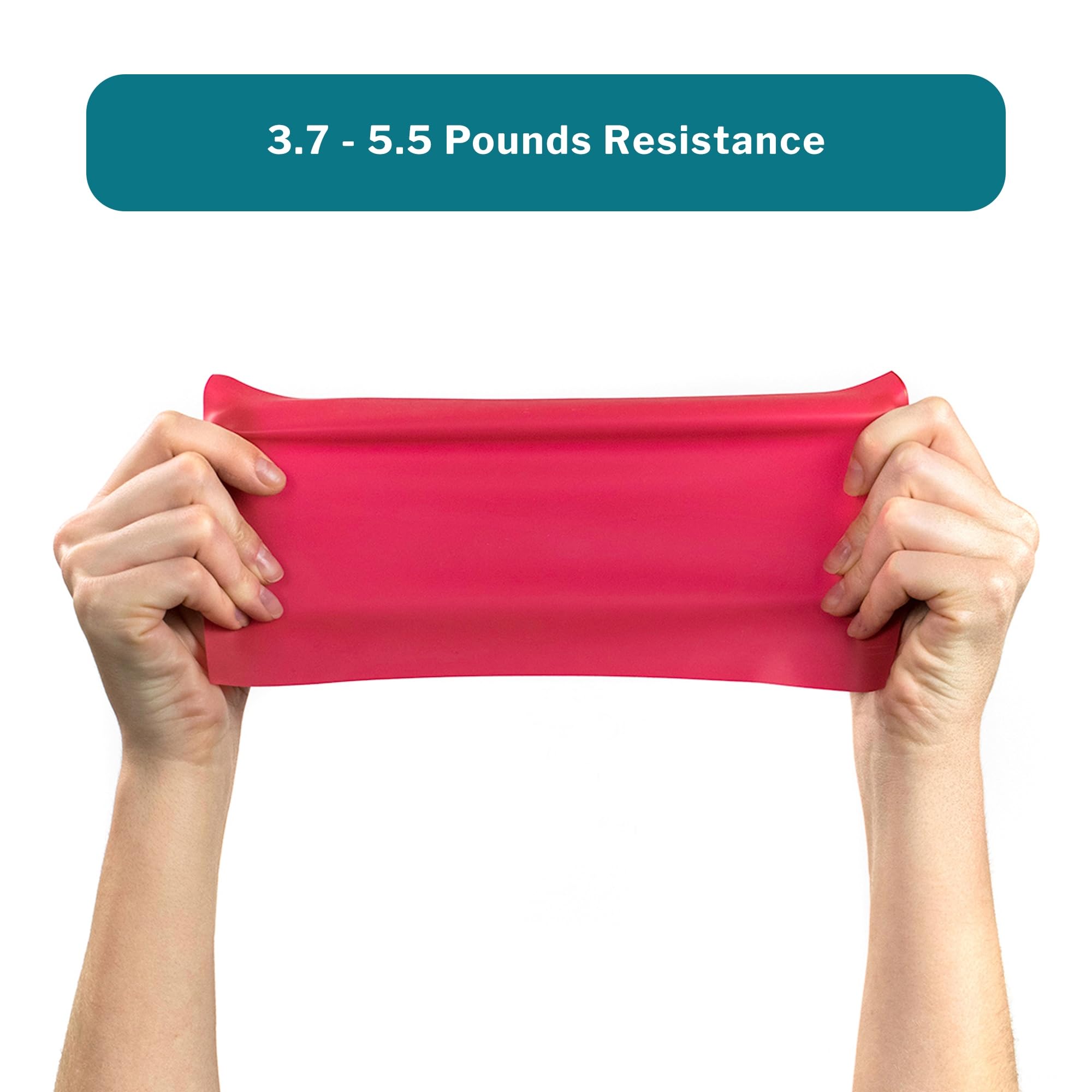 McKesson Can Do Exercise Resistance Band - Physical Therapy & Home Workout Bands - Light Resistance (Red, 5 in x 50 yd) - Ideal for Strength Training, Yoga & Rehabilitation Exercises