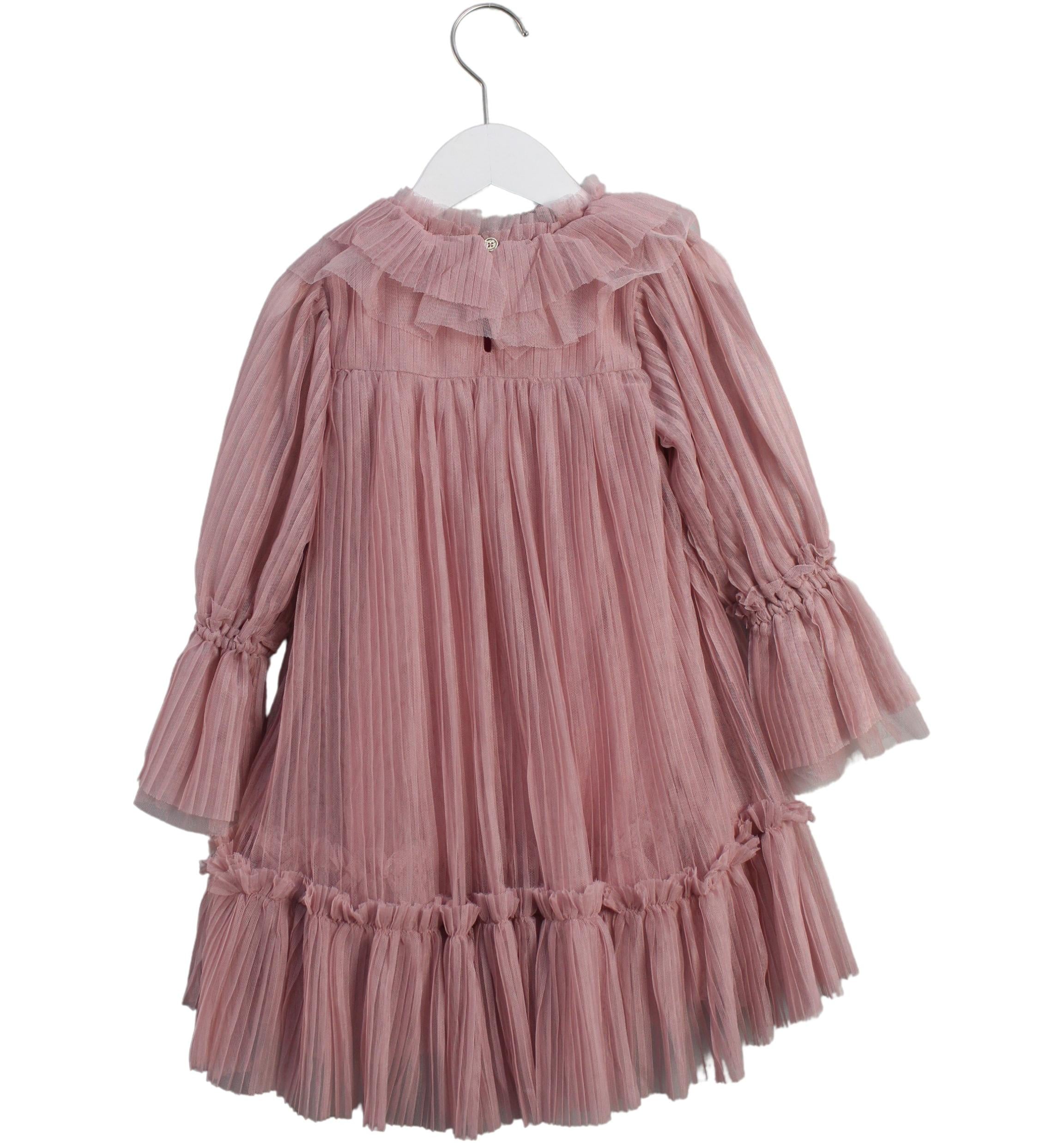 Angel's Face Long Sleeve Dress for Girls 3T 4T - Cute Floral Print Party & Holiday Outfit for Toddlers