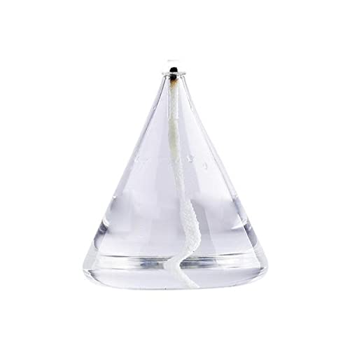Handblown Refillable Glass Oil Lamp - 10 Pack Smokeless Tealight Candle Holder for Home Decor, Wedding, Meditation & Relaxation