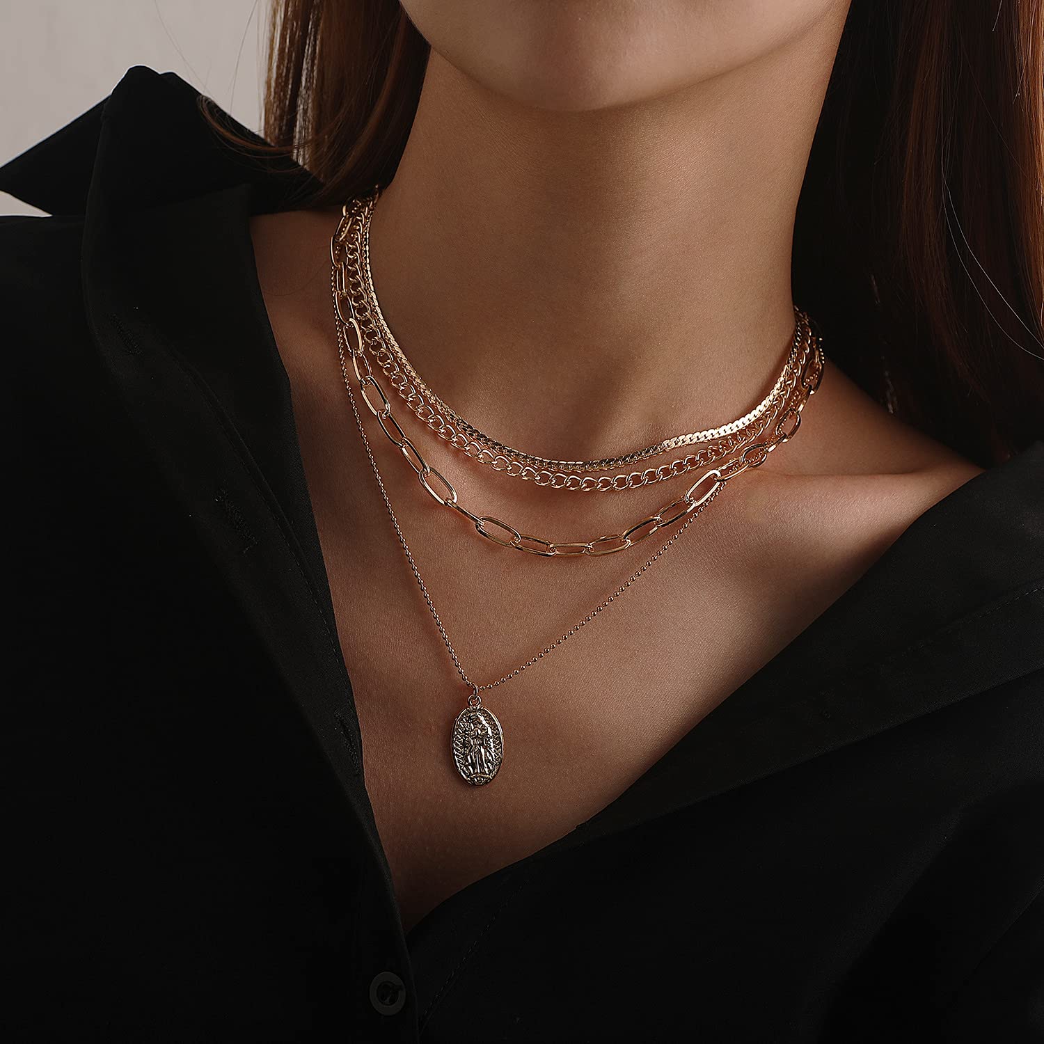 Stylish Punk Layered Snake Bone Choker Necklace - Minimalist Bling Pendant Chain Jewelry for Women | Perfect for Gothic Fashion, Concerts & Edgy Outfits