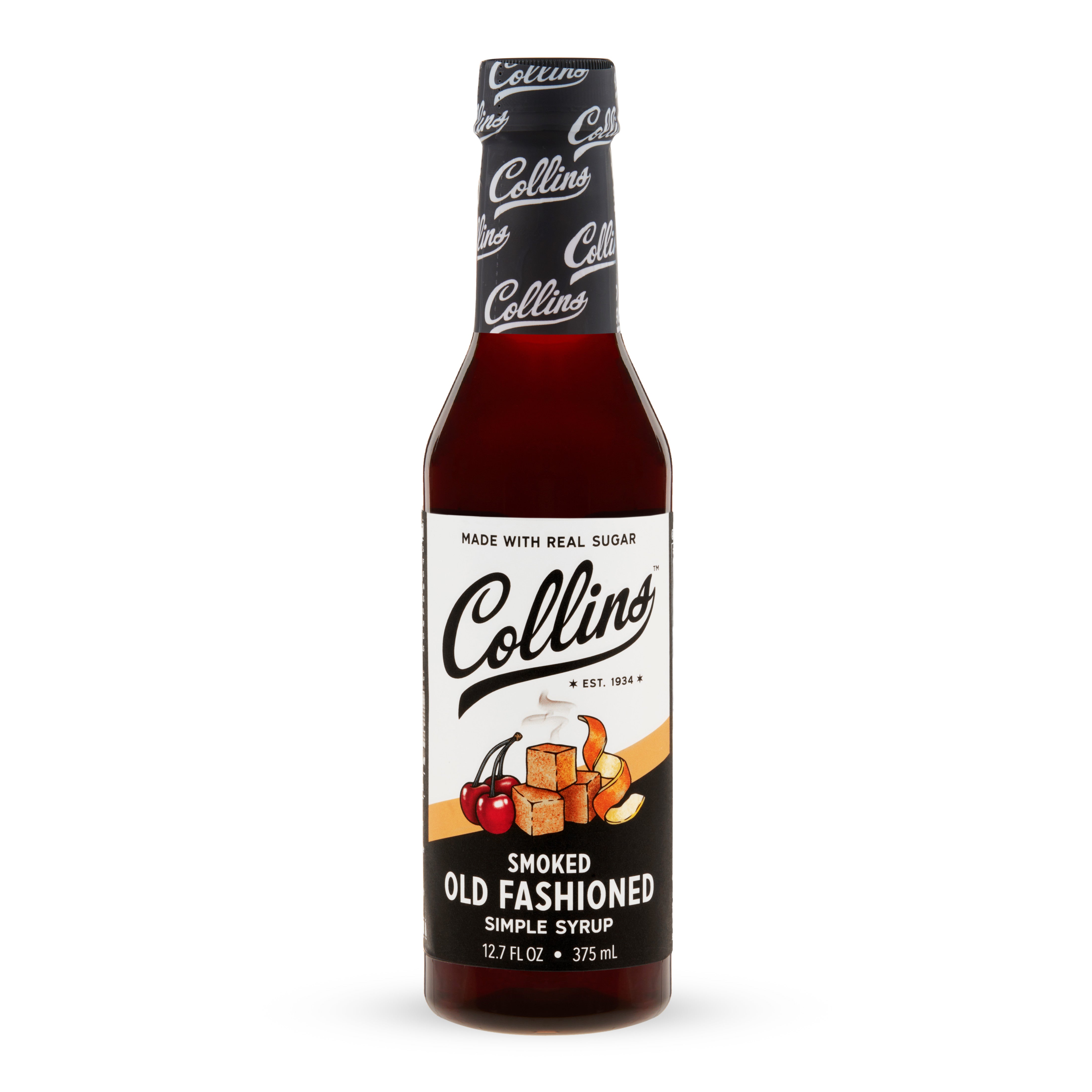 Premium Smoked Old Fashioned Cocktail Syrup - 12.7 oz | Handcrafted Bourbon Mixer for Whiskey Cocktails | Perfect for Home Bars, Parties & Mixology Gifts