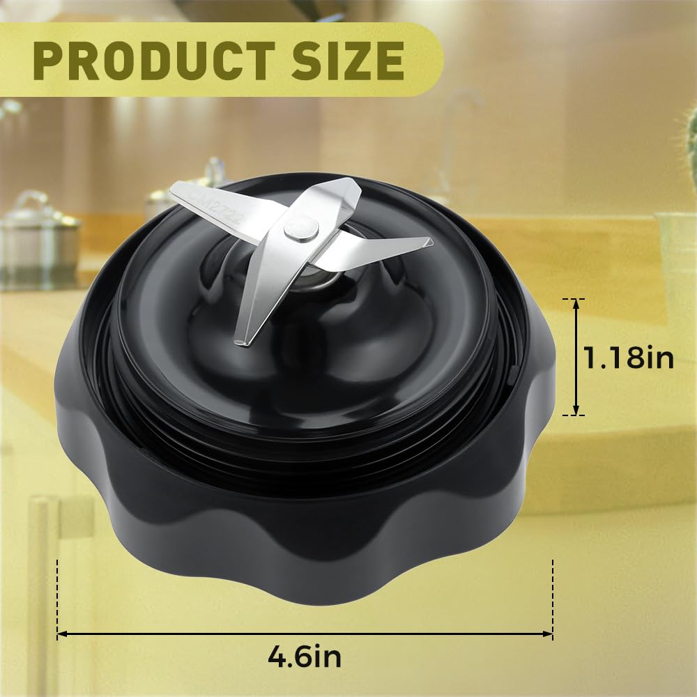 Yetaha Blender Extractor Cross Blade Replacement - Compatible with NutriBullet 1200W/Pro 1000/Select 2.0 Blenders - Durable Stainless Steel Blender Parts for Smoothies, Juices & Food Prep