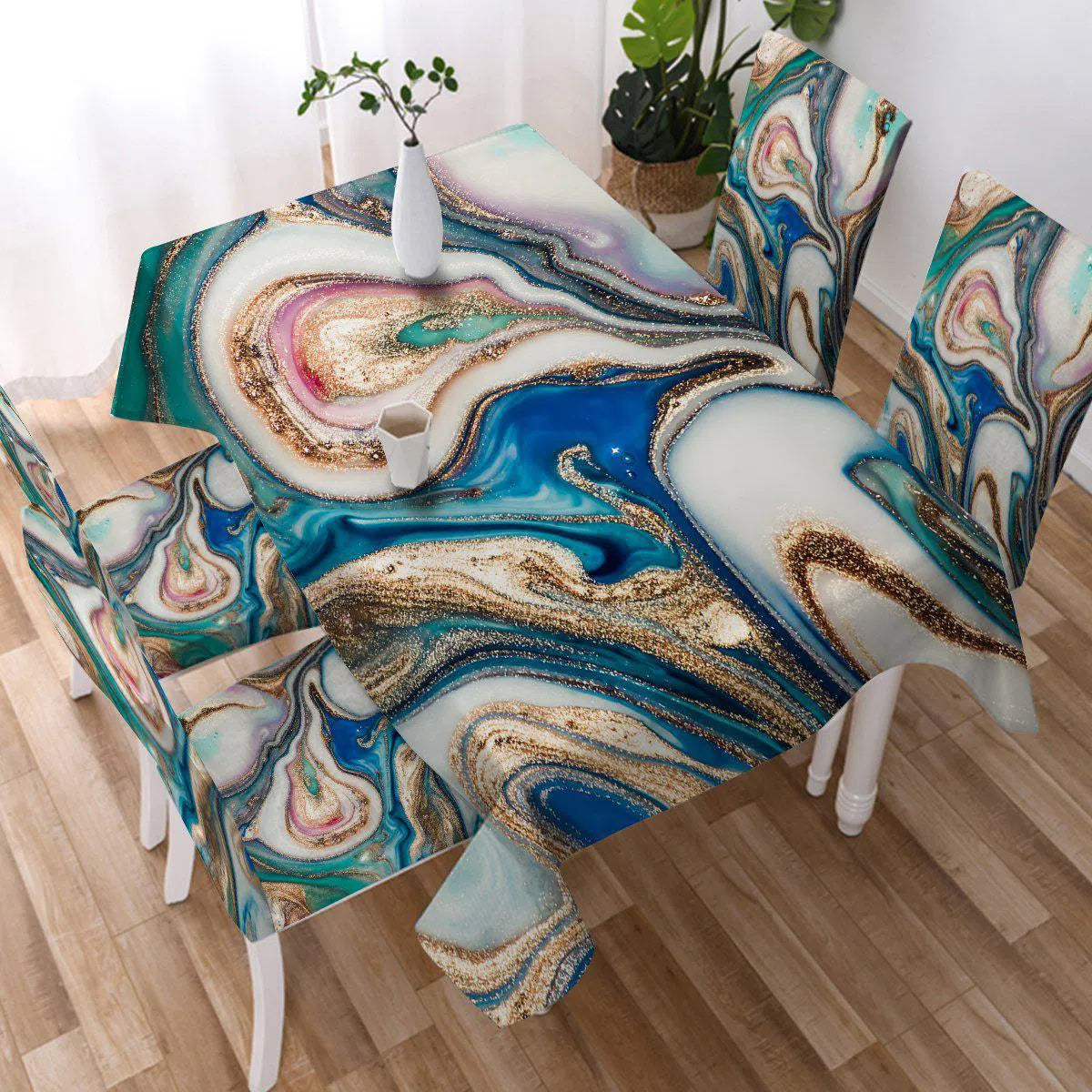 Premium Copacabana Beach Print Tablecloth - Waterproof & Washable - Perfect for Outdoor Picnics, BBQs, and Beach Parties