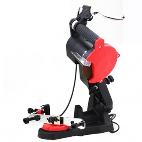 Heavy Duty Electric Chainsaw Sharpener with Brake - Professional Chain Sharpening Tool for Wood Cutting & Forestry Work