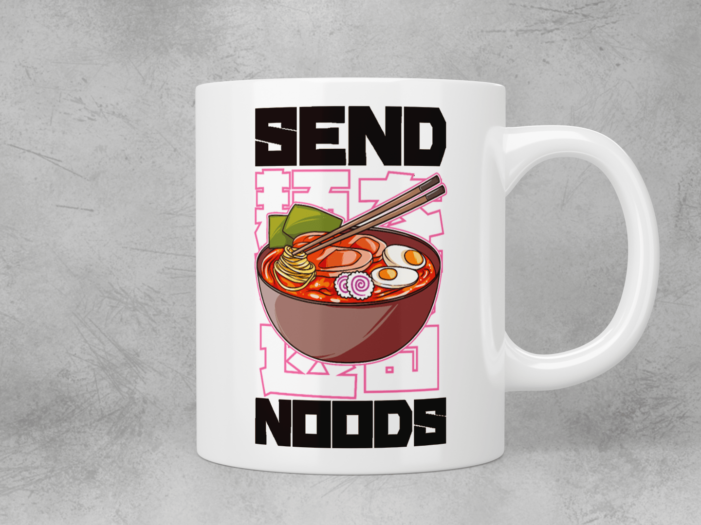 Funny Send Noodles Coffee Mug - Insulated Ceramic Cup for Coffee, Tea & Hot Drinks - Perfect Gift for Friends & Coworkers - Great for Office, Home & Gifts