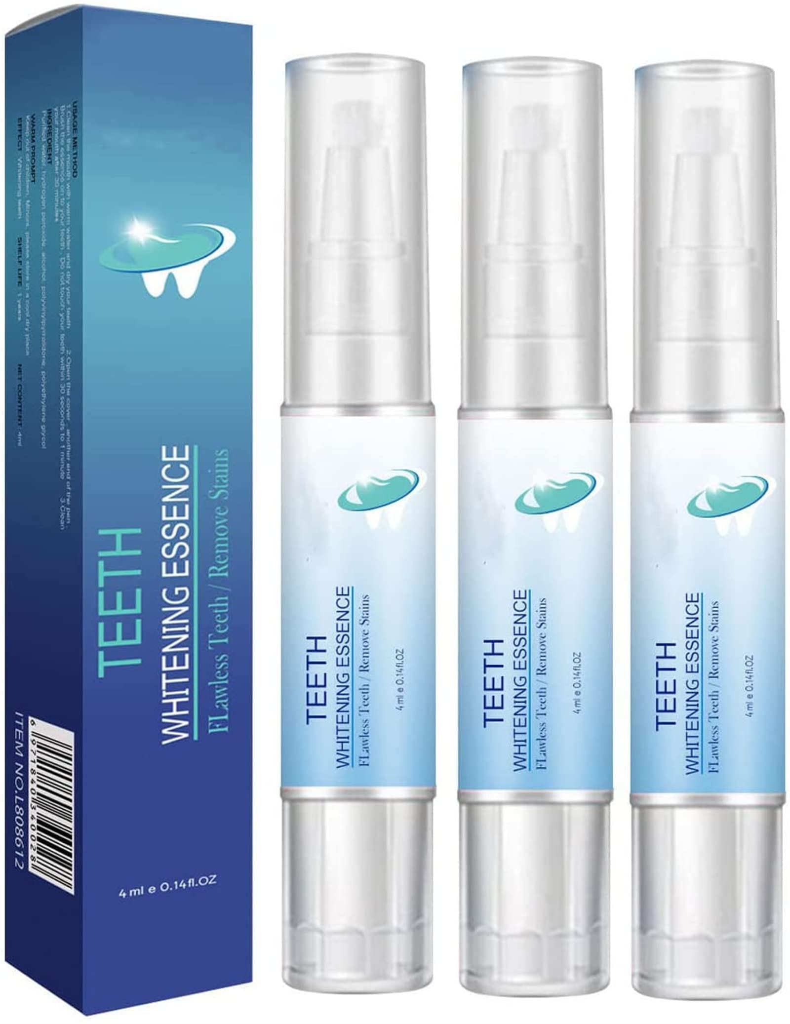 1/2/3pcs Teeth Whitening Pens - Safe Enamel Whitening Gel Pen for Brighter Smile, Natural Mint Formula - Perfect for Travel, Parties & Daily Use (3pcs)