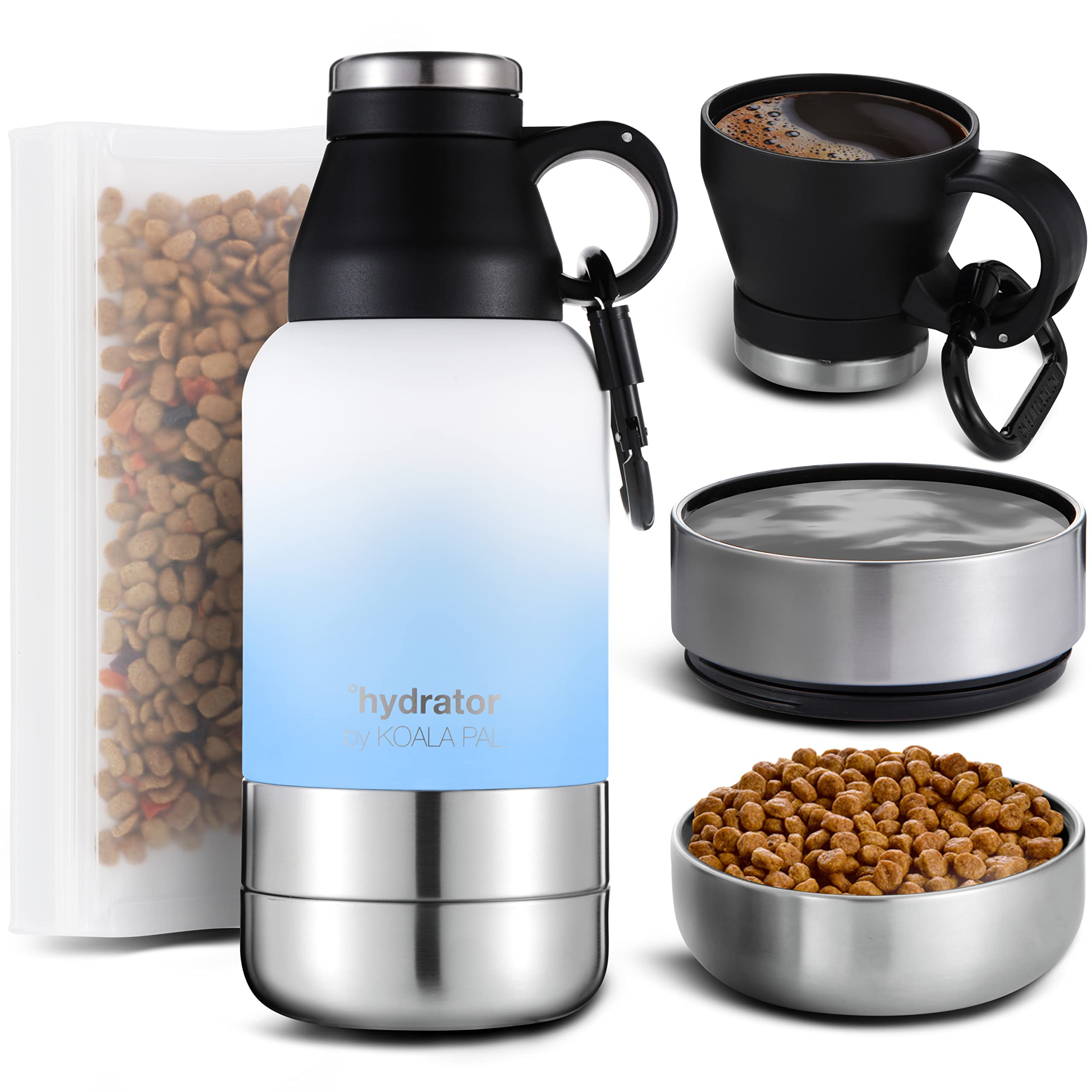 32oz Portable Dog Water Bottle with Travel Bowl - Leak-Proof Pet Water Dispenser for Hiking, Camping & Outdoor Adventures | KOALA PAL Dog Travel Accessories