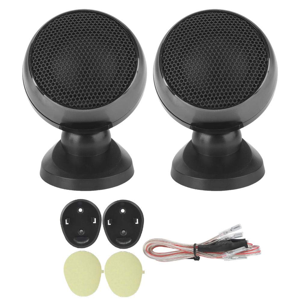 Acouto 2-Piece High Power Car Tweeter Speakers - Premium Stereo Audio System for Crystal Clear Music (Black) | Perfect for Car Audio Upgrades & Home Theater Systems