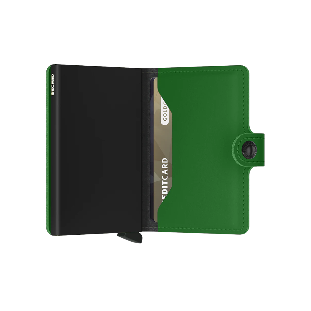 SECRID Miniwallet Matte - Slim RFID Blocking Leather Wallet for Men & Women | Perfect for Travel, Business & Everyday Use
