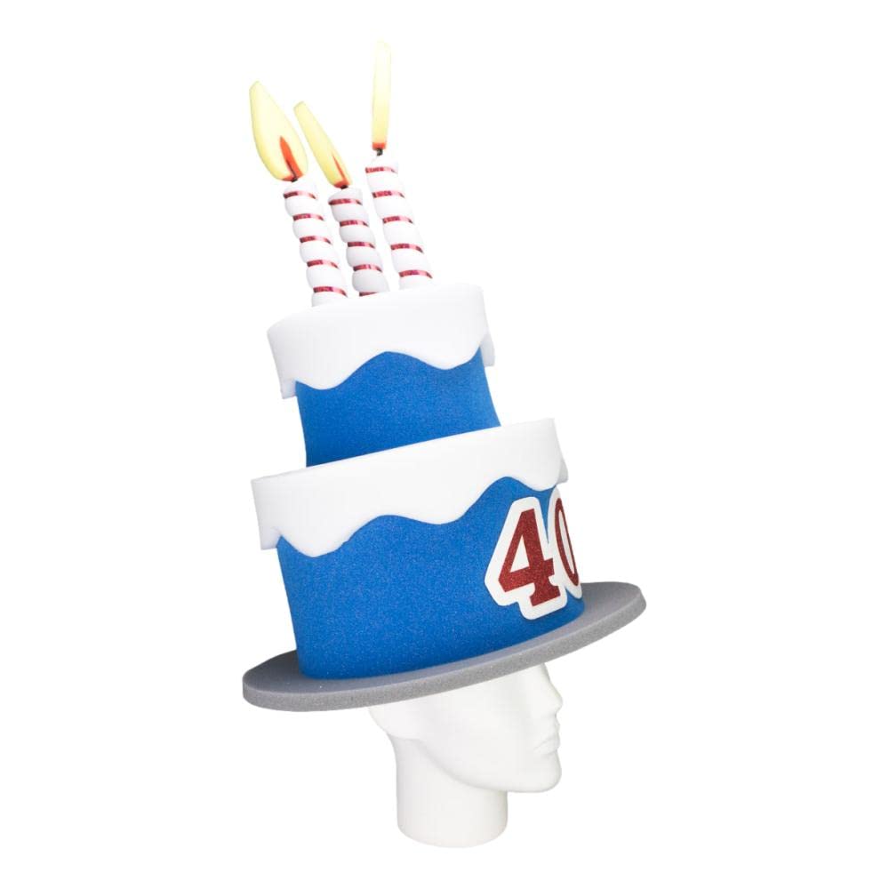 Funny Foam Party Hats for Men & Women - Unisex Adult Birthday Cake Hats for Crazy Hat Day, Fancy Dress & Costume Parties - Perfect for Birthday Celebrations, Themed Events & Photo Booths