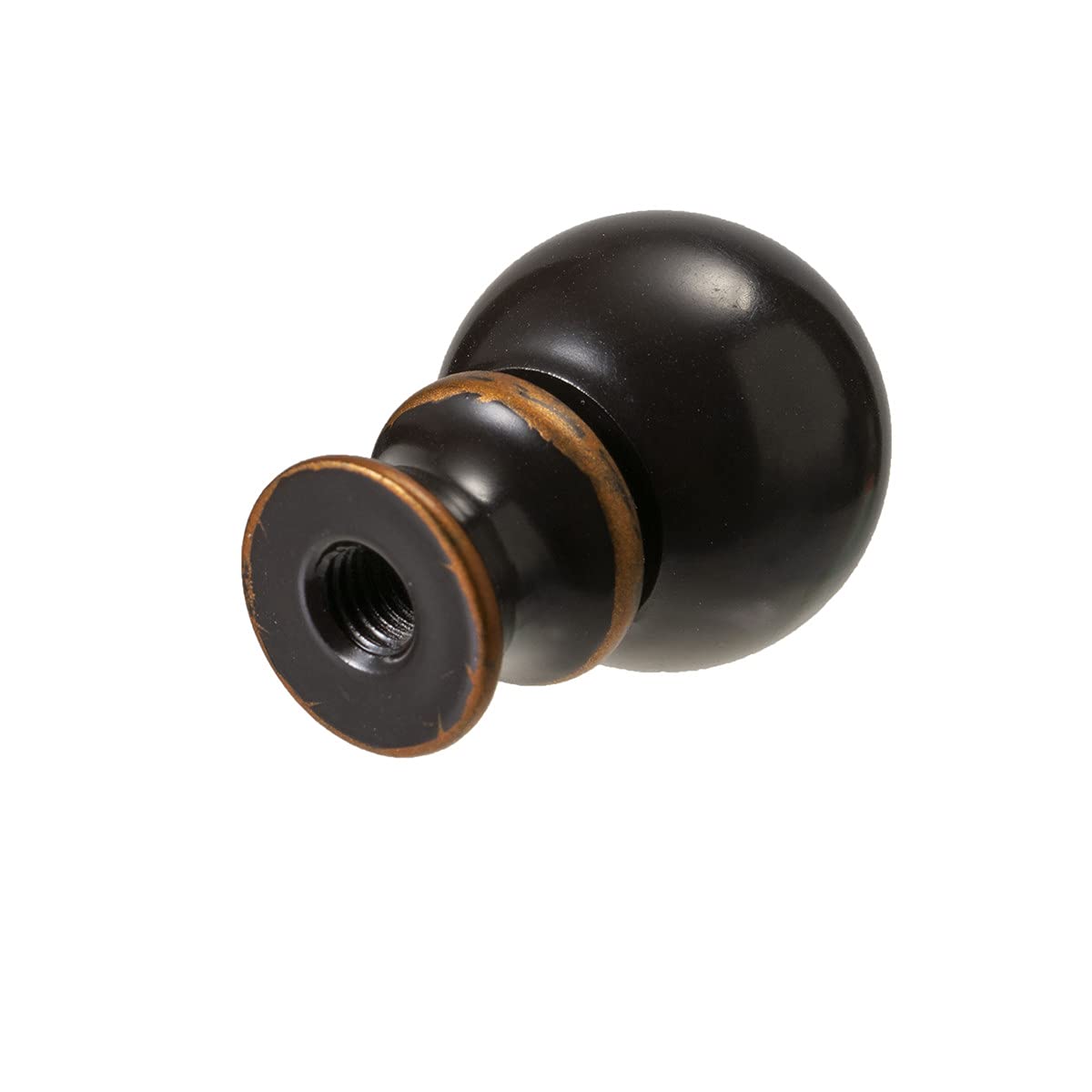 1-1/2 Inch High Lamp Finials, 1/4-28 Threaded Base Ball Finials for Lamp Shades - Oil Rubbed Bronze (2PCS) - Perfect for Table Lamps, Floor Lamps & Decorative Lighting Accessories