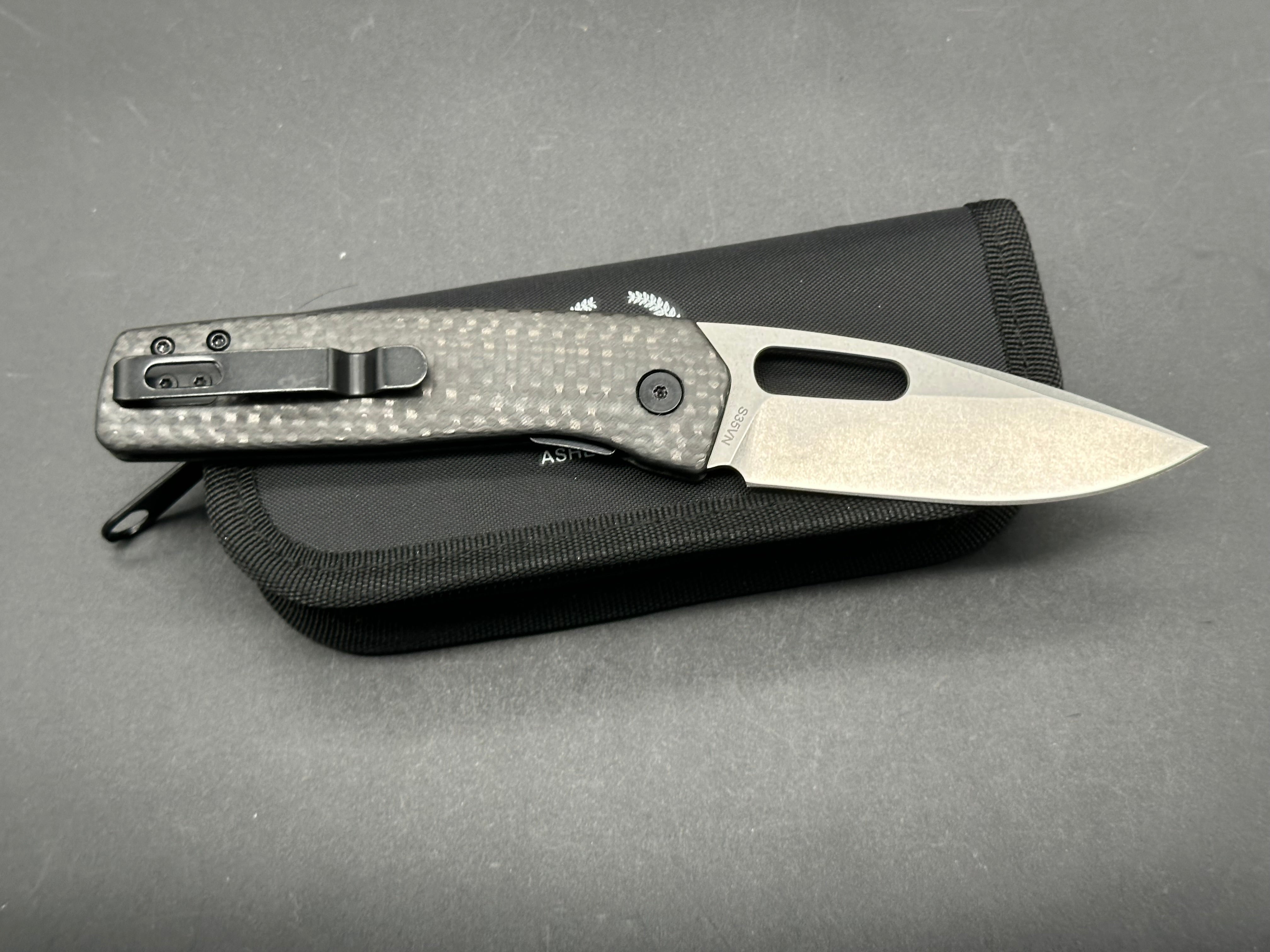 Asher Spiro CF Folding Knife - 3.2