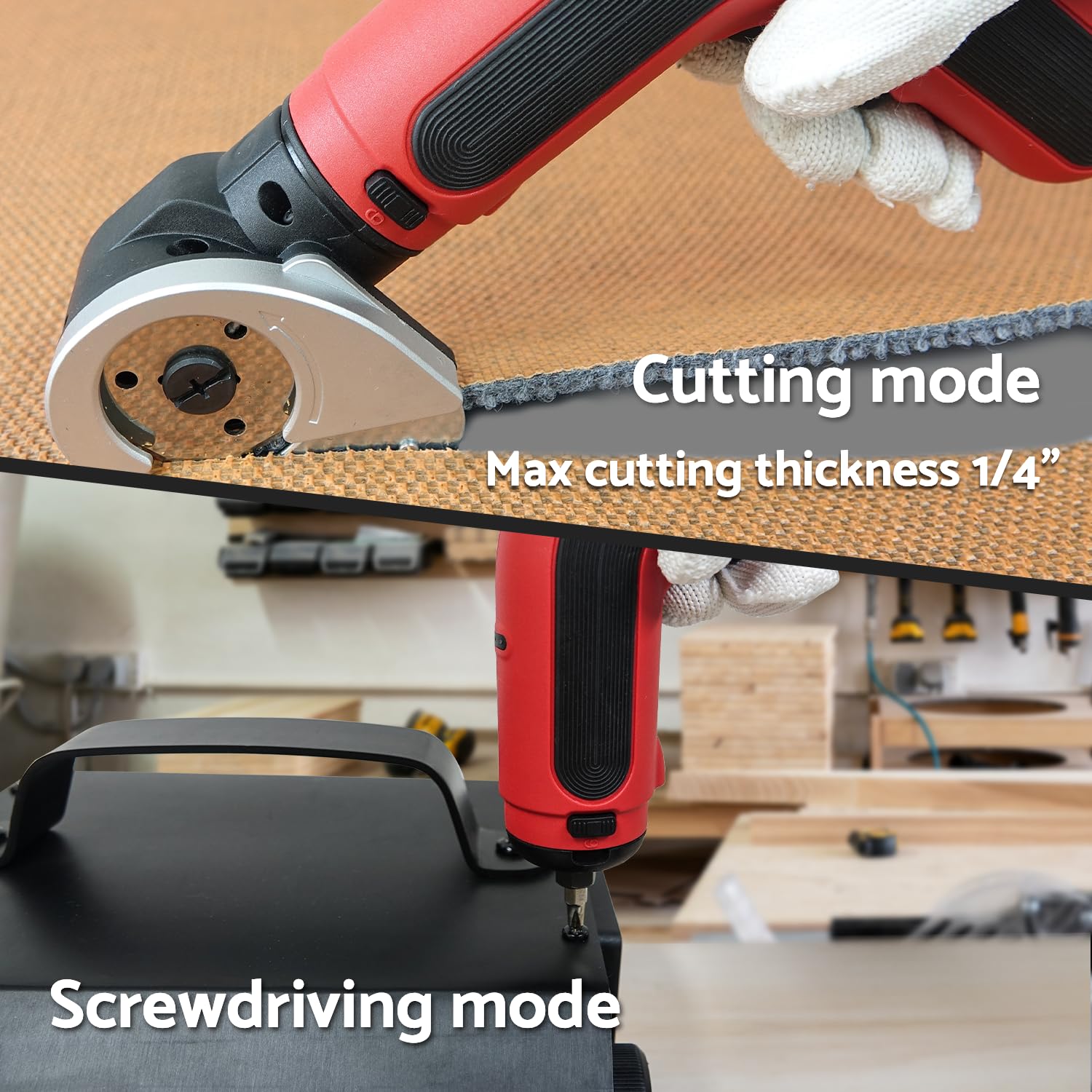 S&F STEAD & FAST 4V Cordless Electric Box Cutter - Rechargeable Power Scissors for Cardboard, Leather, Paper Cutting | Perfect for Crafting, Packaging, DIY Projects & Home Office Use