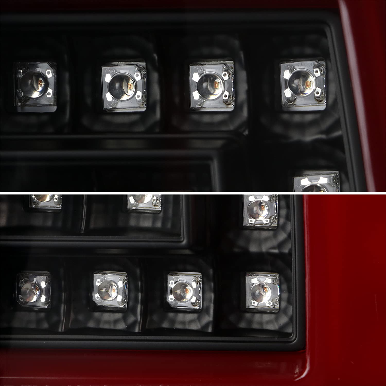 Spec-D Tuning Black LED Tail Lights with Red LED Tube - Compatible with 2000-2006 Chevy Suburban, Tahoe & GMC Yukon, Denali, XL - Left & Right Pair Assembly - Upgrade Your SUV's Rear Style & Safety for Night Driving