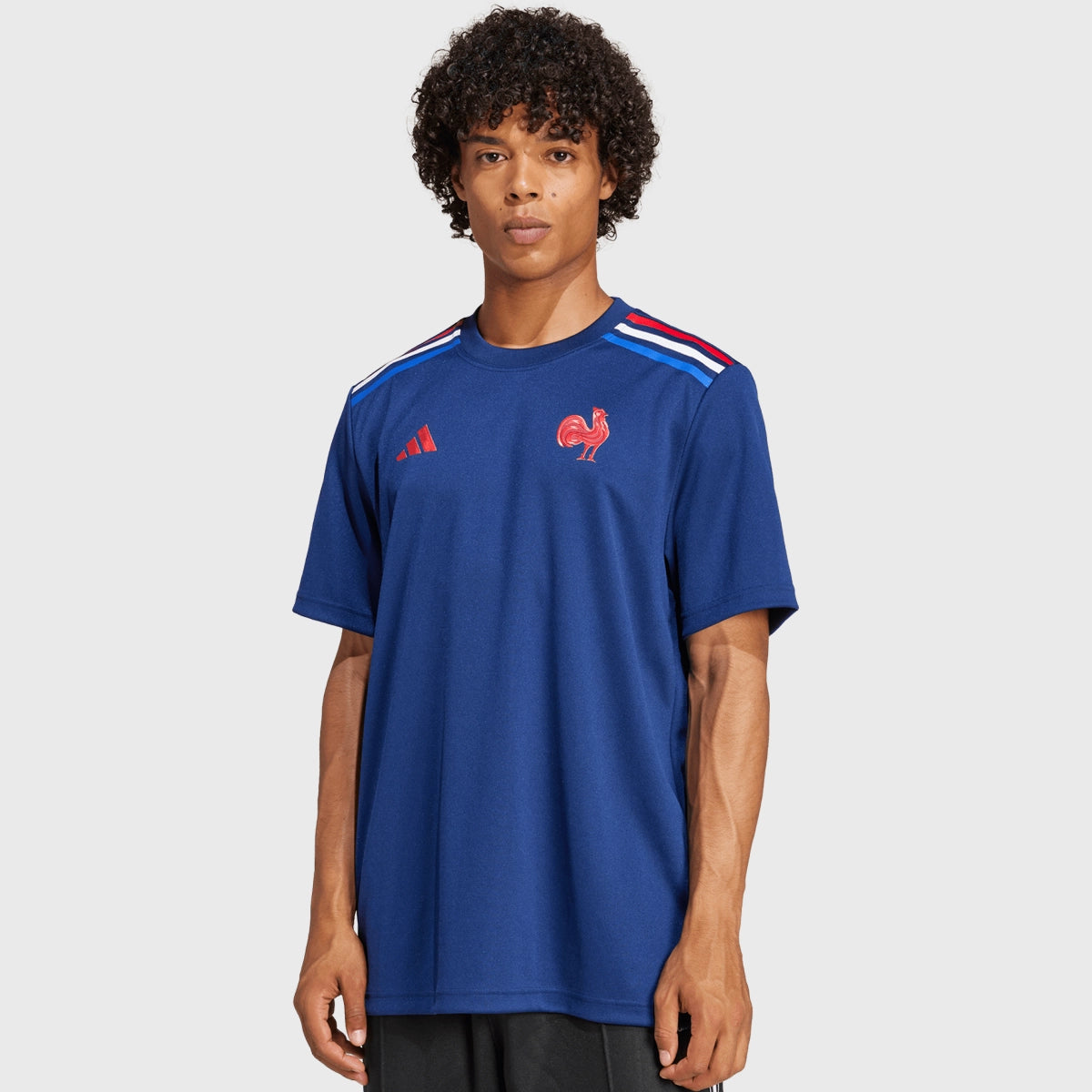 Adidas France Rugby Fan T-Shirt for Men & Women - Dark Blue Jersey for Rugby Supporters & Sports Enthusiasts - Perfect for Game Day, Fan Events & Casual Wear