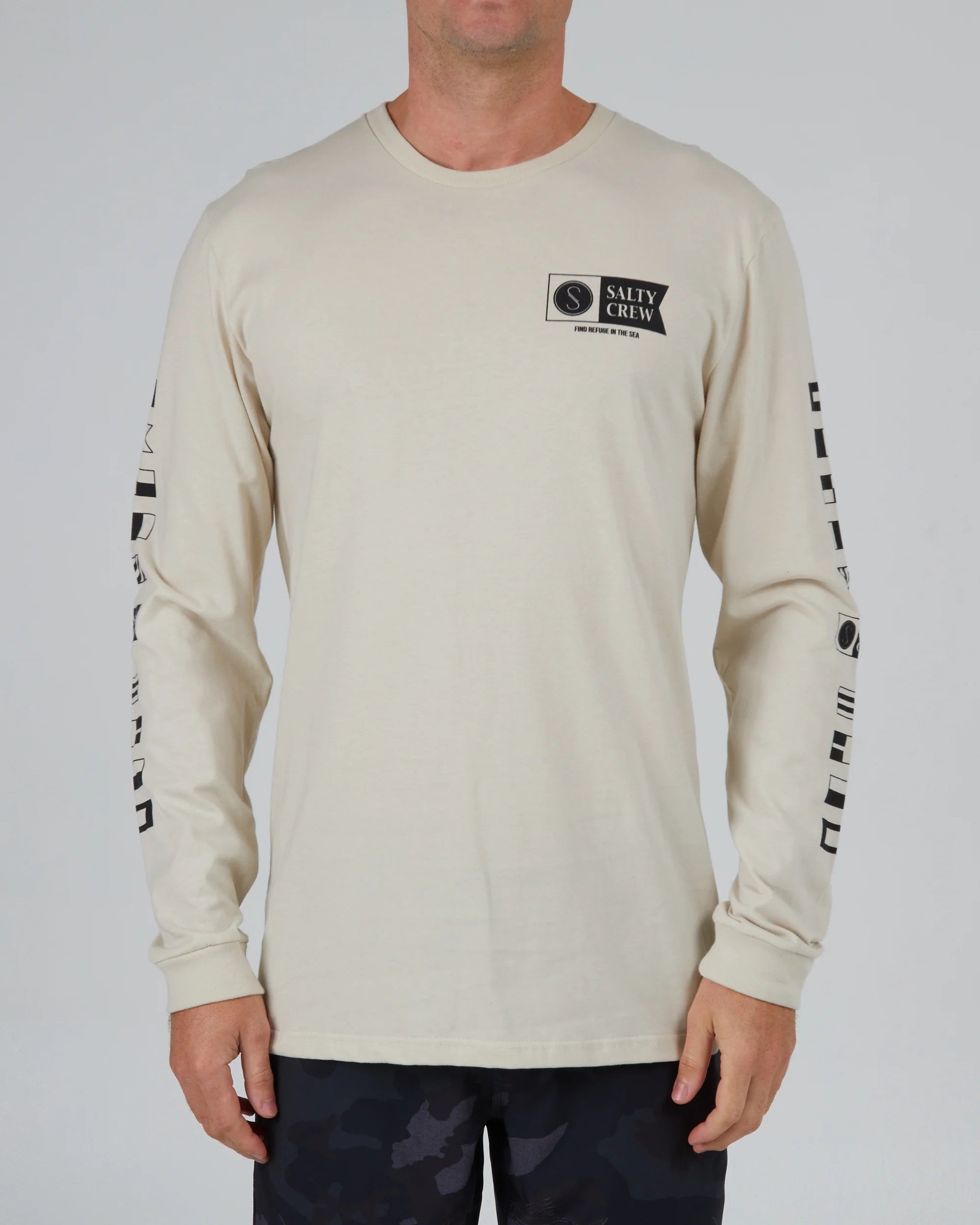Alpha Premium Long Sleeve T-Shirt for Men - Soft Cotton Crewneck Tee - Casual & Comfortable Everyday Wear - Perfect for Work, Gym, and Outdoor Activities