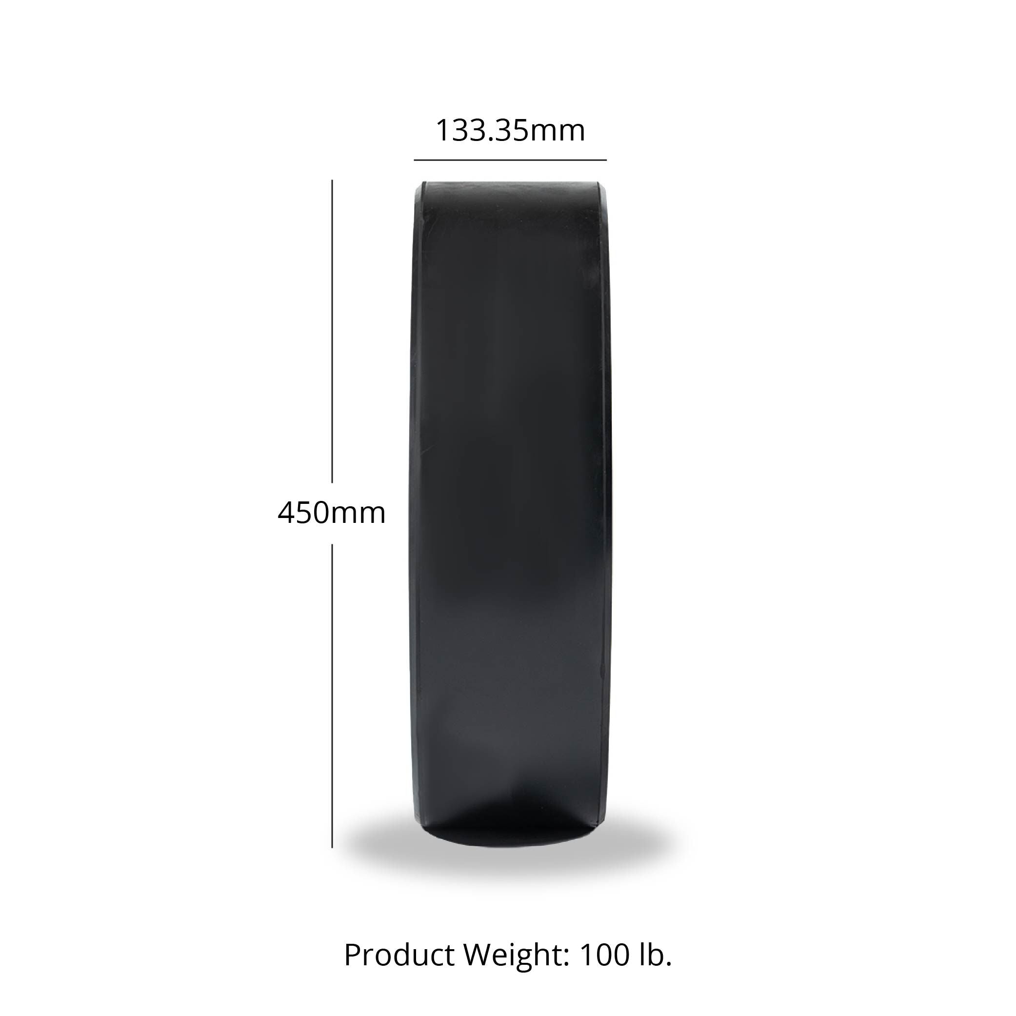 100 LB Single Economy Bumper Plate - Scratch and Dent - Weightlifting, CrossFit & Home Gym Equipment for Strength Training