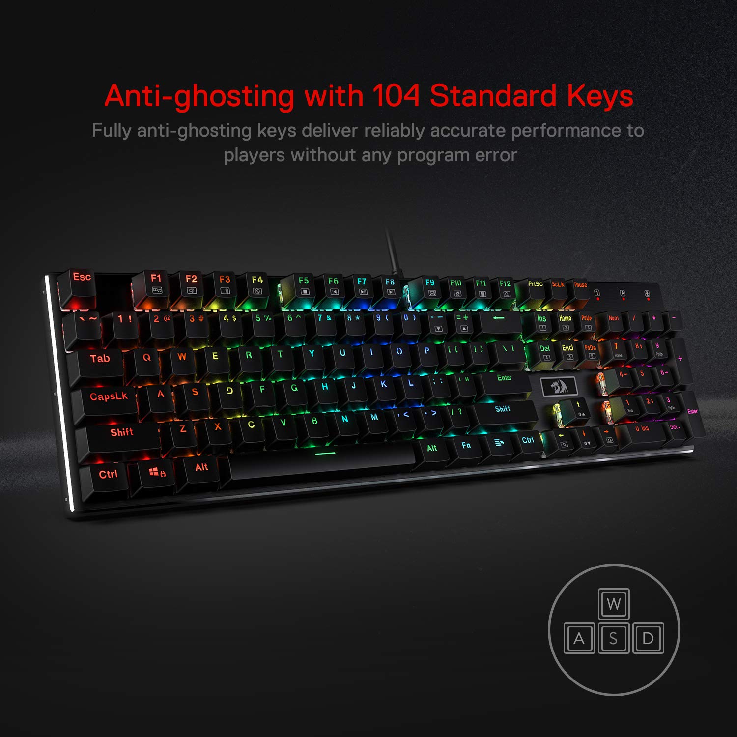 Redragon K556 RGB Mechanical Gaming Keyboard & M810 Pro Wireless Gaming Mouse Combo - Perfect for PC Gaming, Streaming, and Esports Tournaments