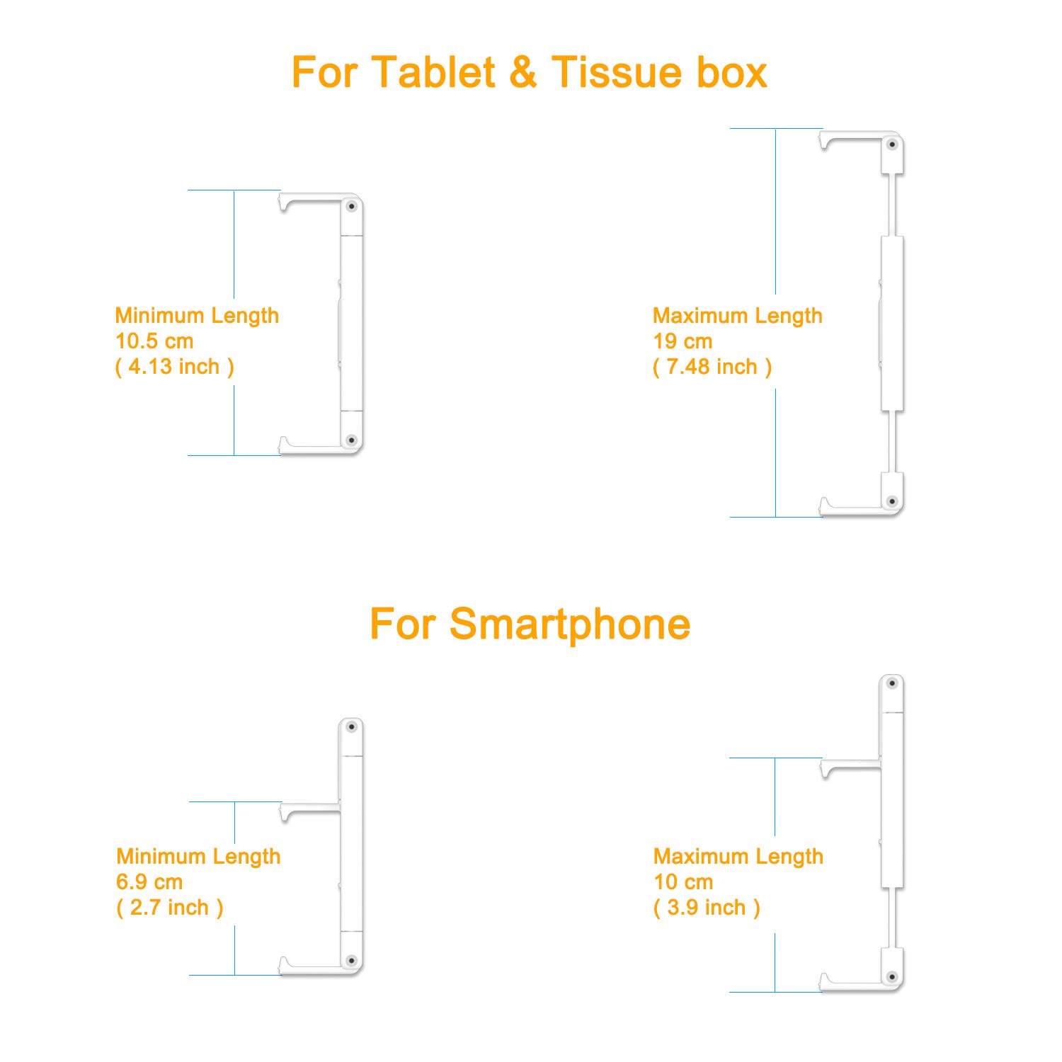 Universal Kitchen Wall Mount Holder for iPad Air/Mini/Pro 10.5
