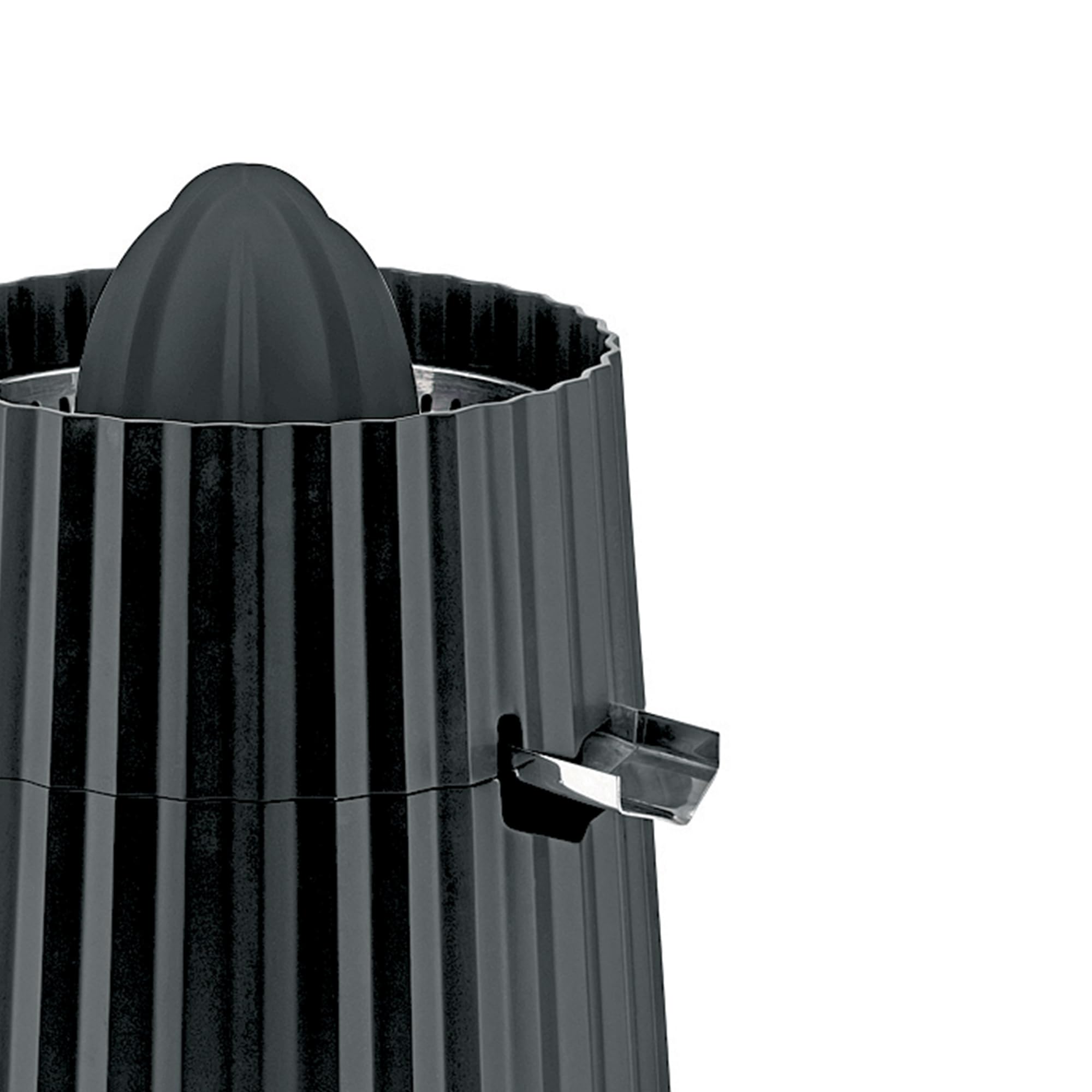 Alessi Plissé MDL07B/USA Electric Citrus Juicer - 85W Black Thermoplastic Resin Lemon Squeezer with US Plug | Perfect for Kitchen, Bar & Restaurant Use