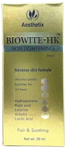BIOWITE HK Advanced Skin Brightening Lotion 50ml - Lightens Dark Spots & Evens Skin Tone for Radiant Glow | Perfect for Daily Skincare & Hyperpigmentation Treatment