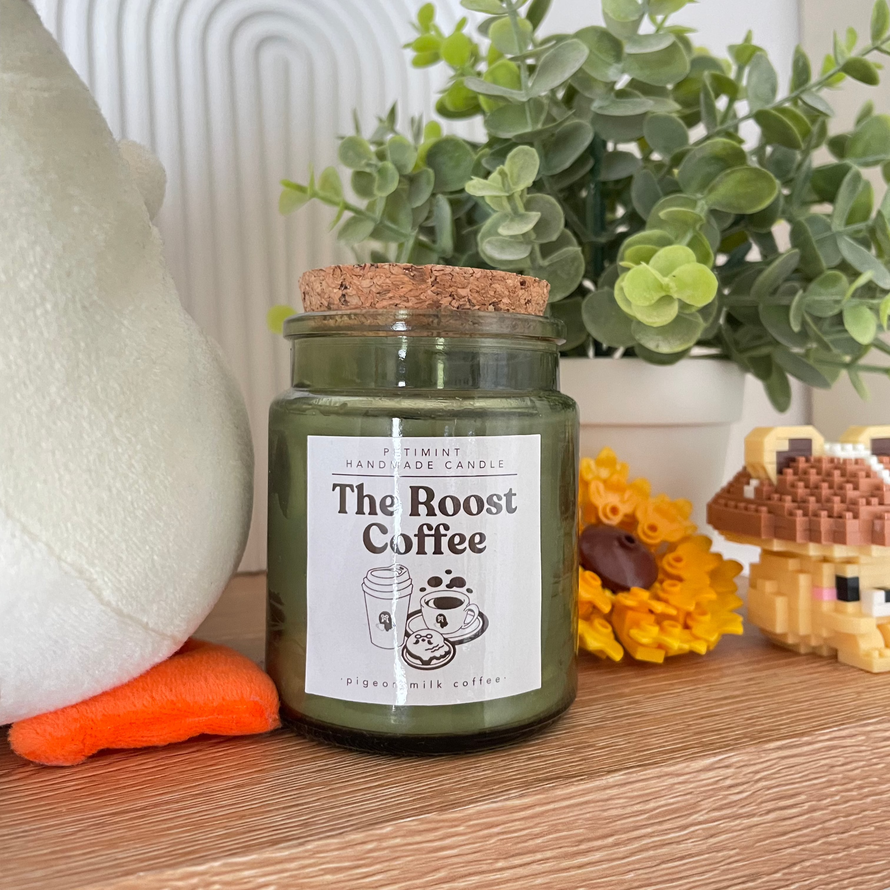 Roost Coffee Scented Soy Candle - Handmade Aromatherapy Candle for Home, Office & Relaxation - Perfect for Cozy Evenings & Stress Relief
